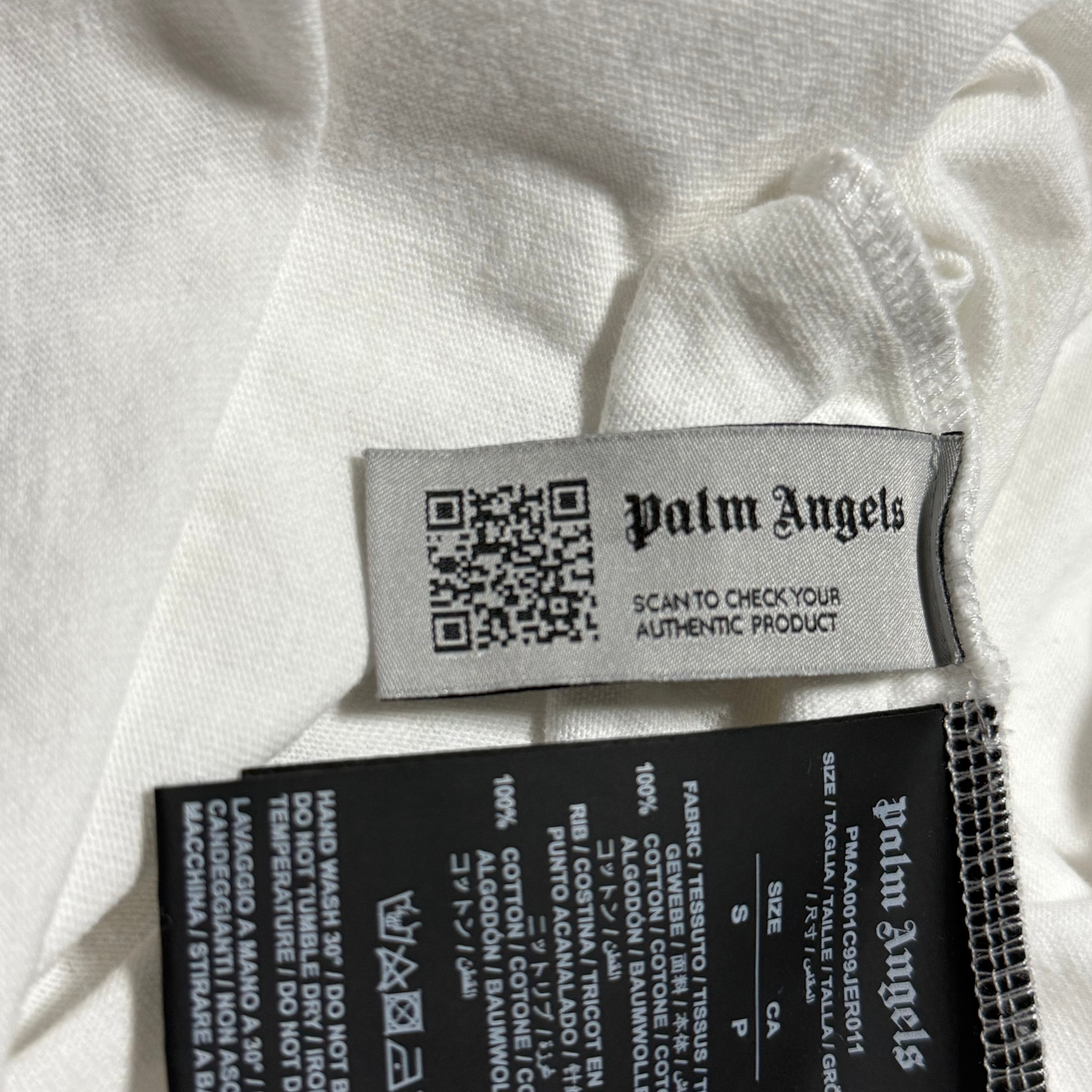 Palm Angels Small Miami Sprayed White Tee