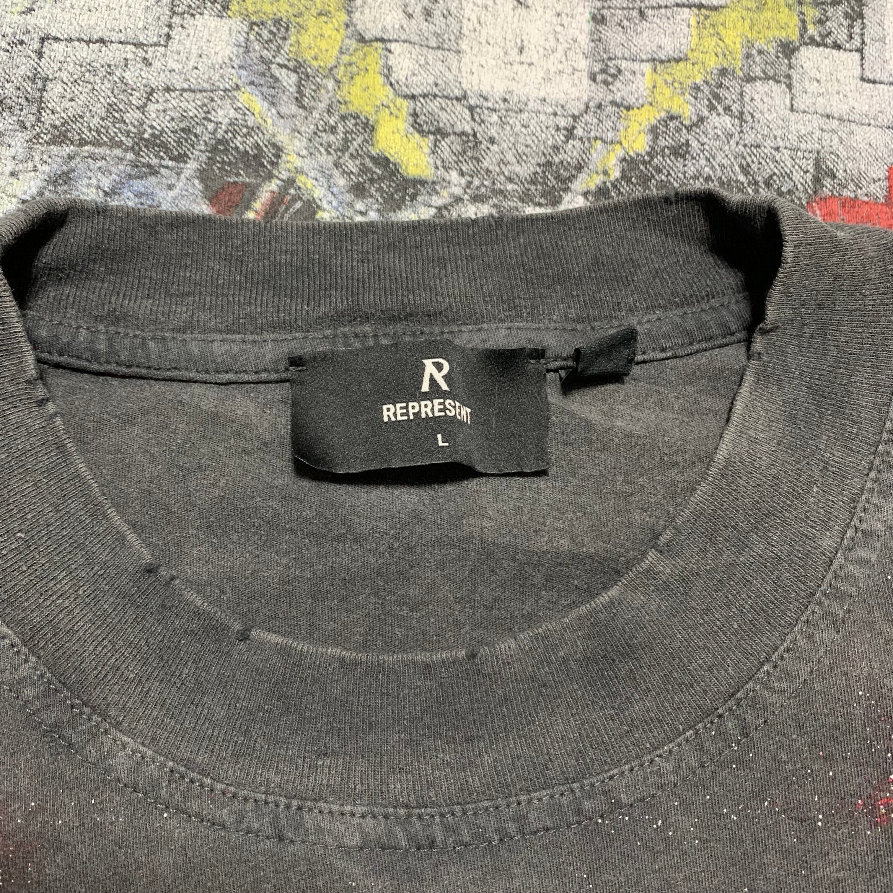 Represent Large Metallica Master Of Puppets Vintage Grey Tee