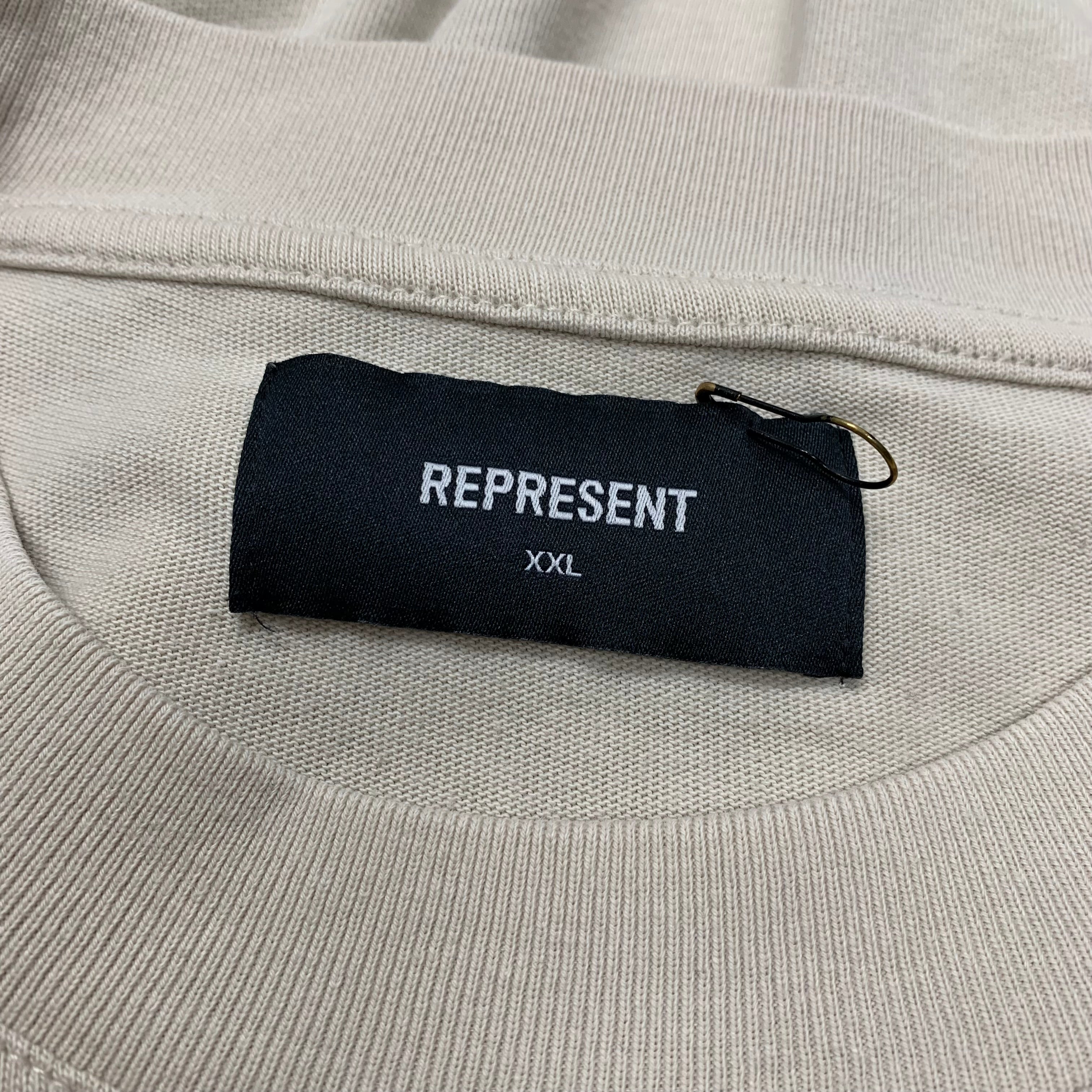 Represent XXL Car Graphic Vintage White T-Shirt