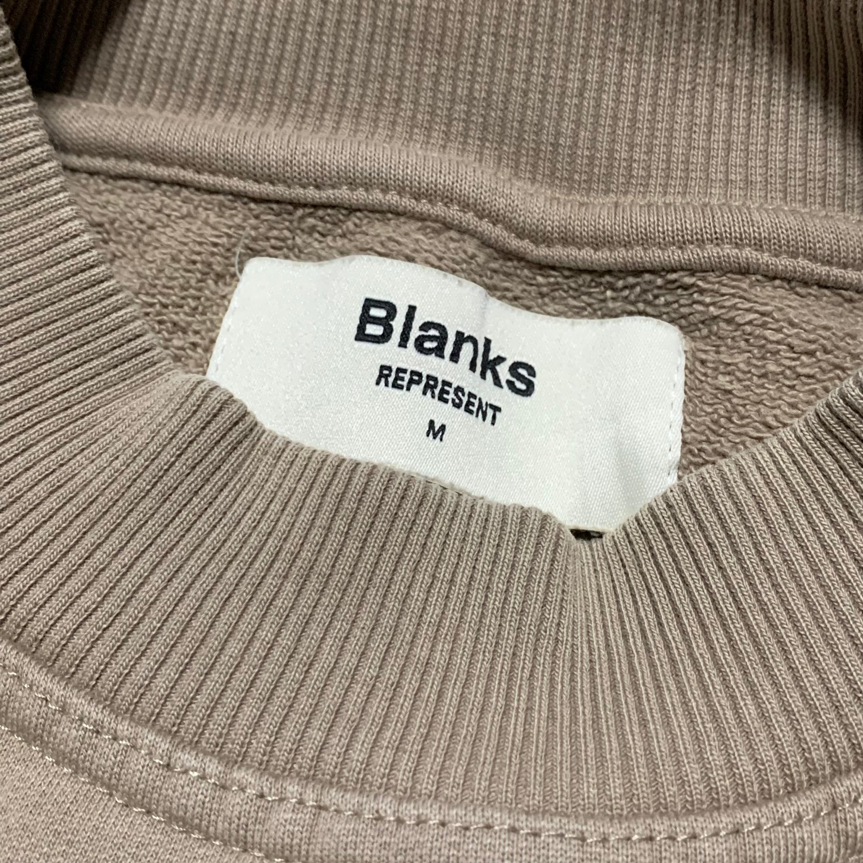 Represent Medium Blanks Beige Sweater Sweatshirt Crewneck