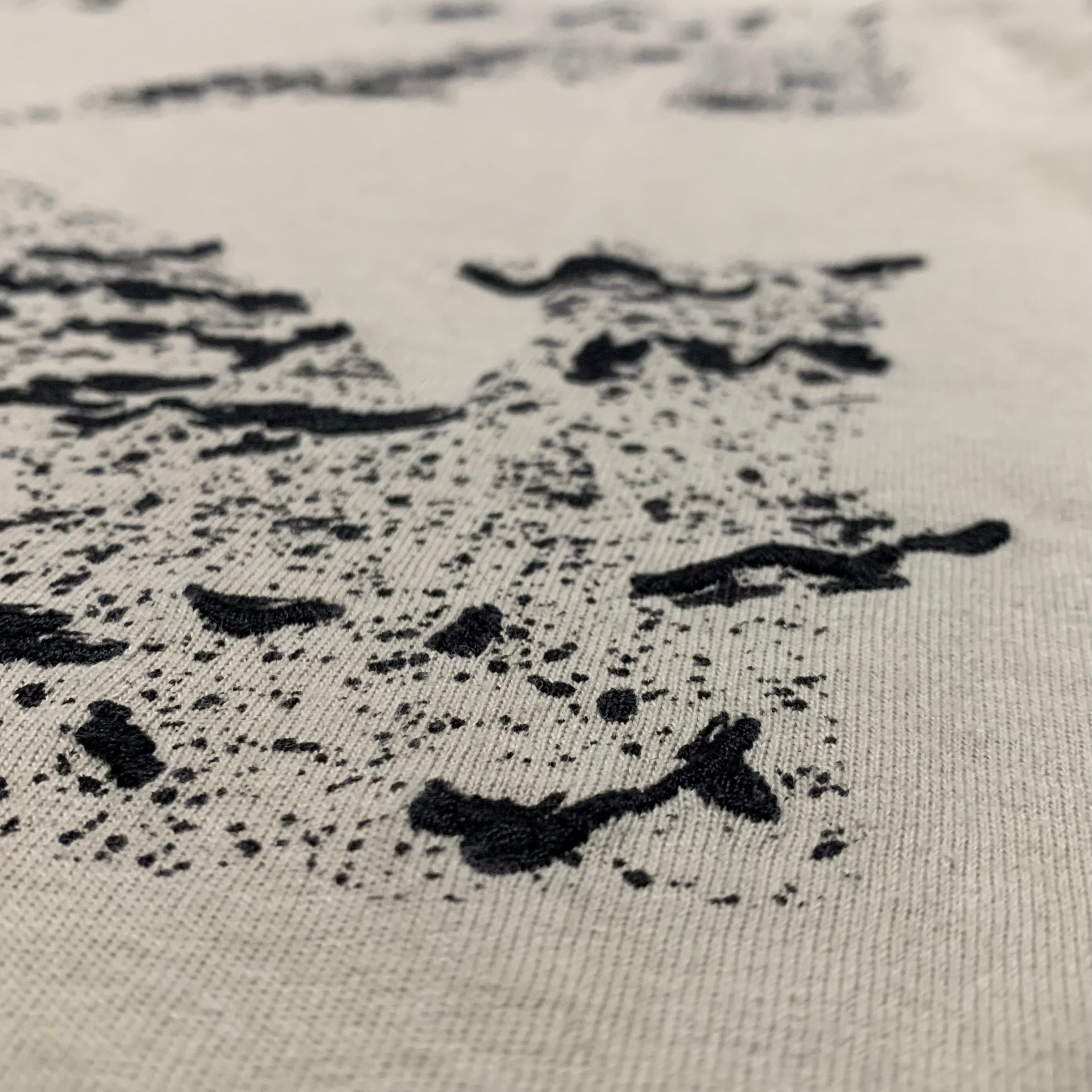 Off White Medium Paint Splatter Beige Tee Virgil Abloh