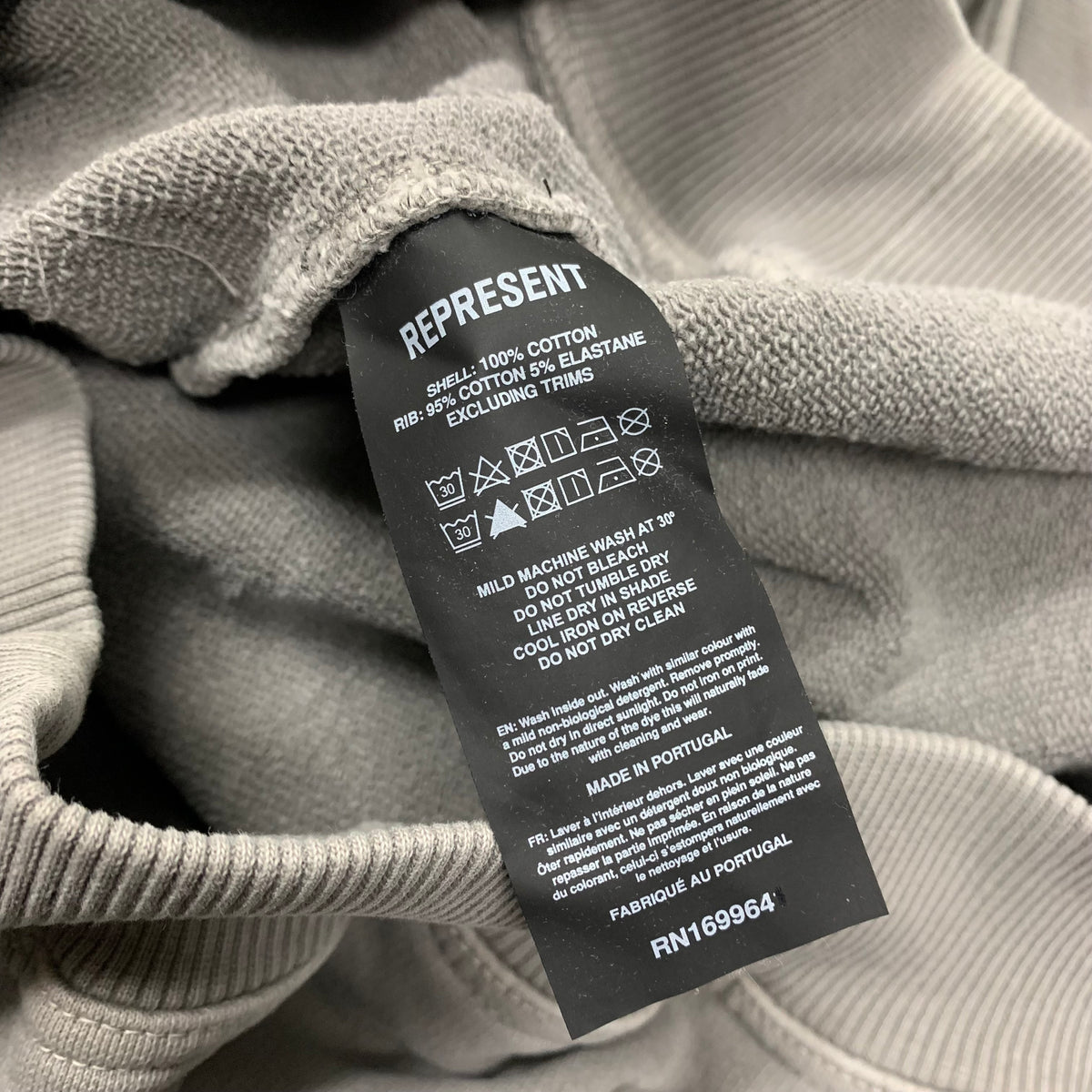 Represent XS Hoodie Rock Logo Ultimate Grey Hoodie