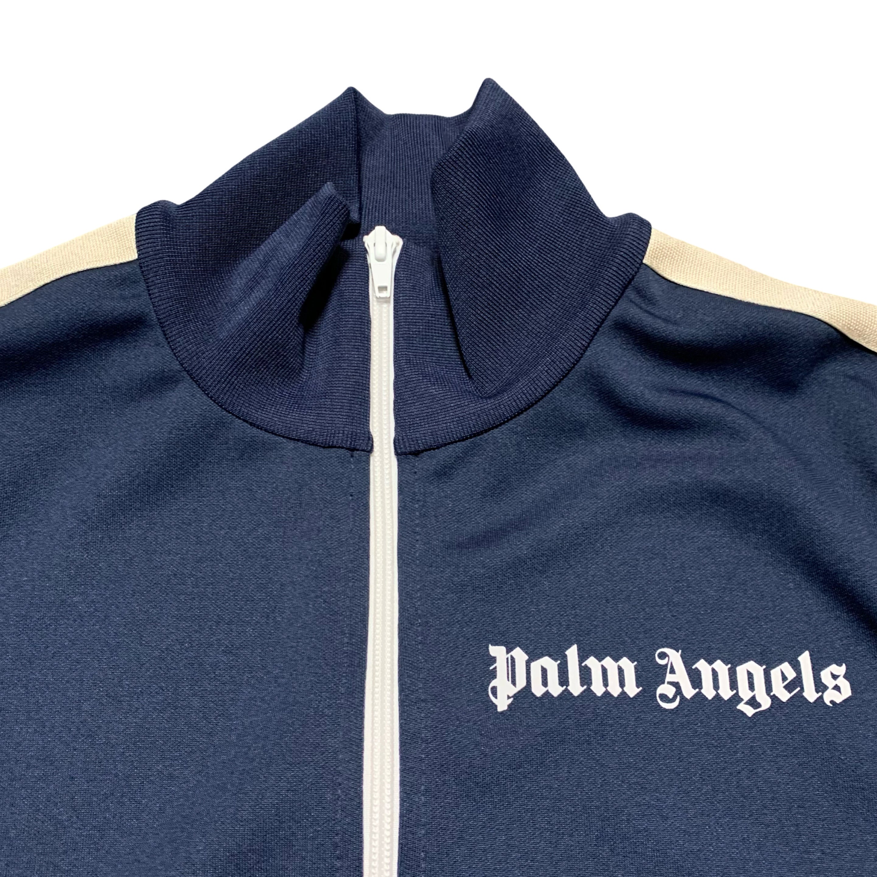 Palm Angels Small Track Jacket Blue Classic Track Top