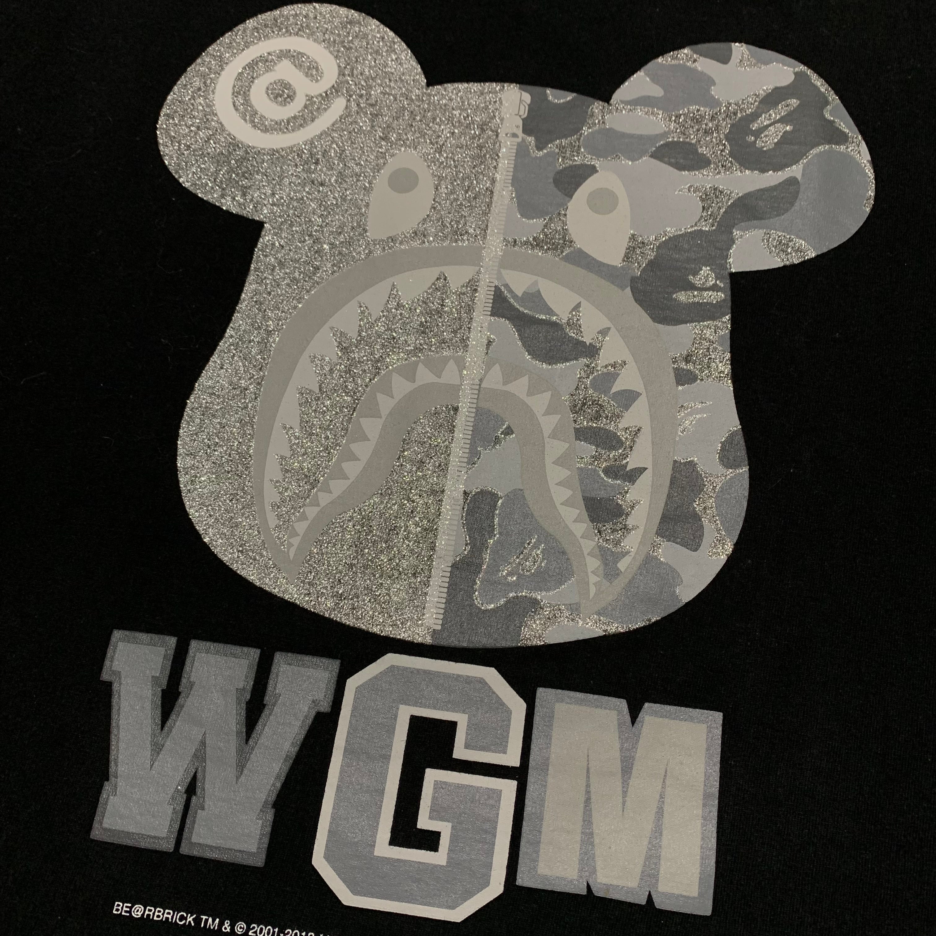 Bape Large Medicom Toy Bearbrick Black Tee A Bathing Ape 2018