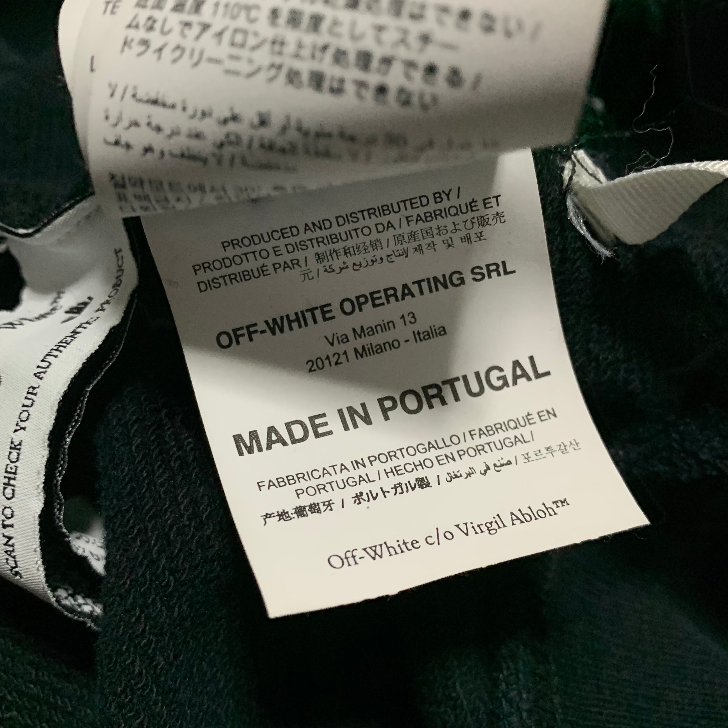 Off White Small Liquid Arrows Black Sweatshirt Crewneck Virgil Abloh