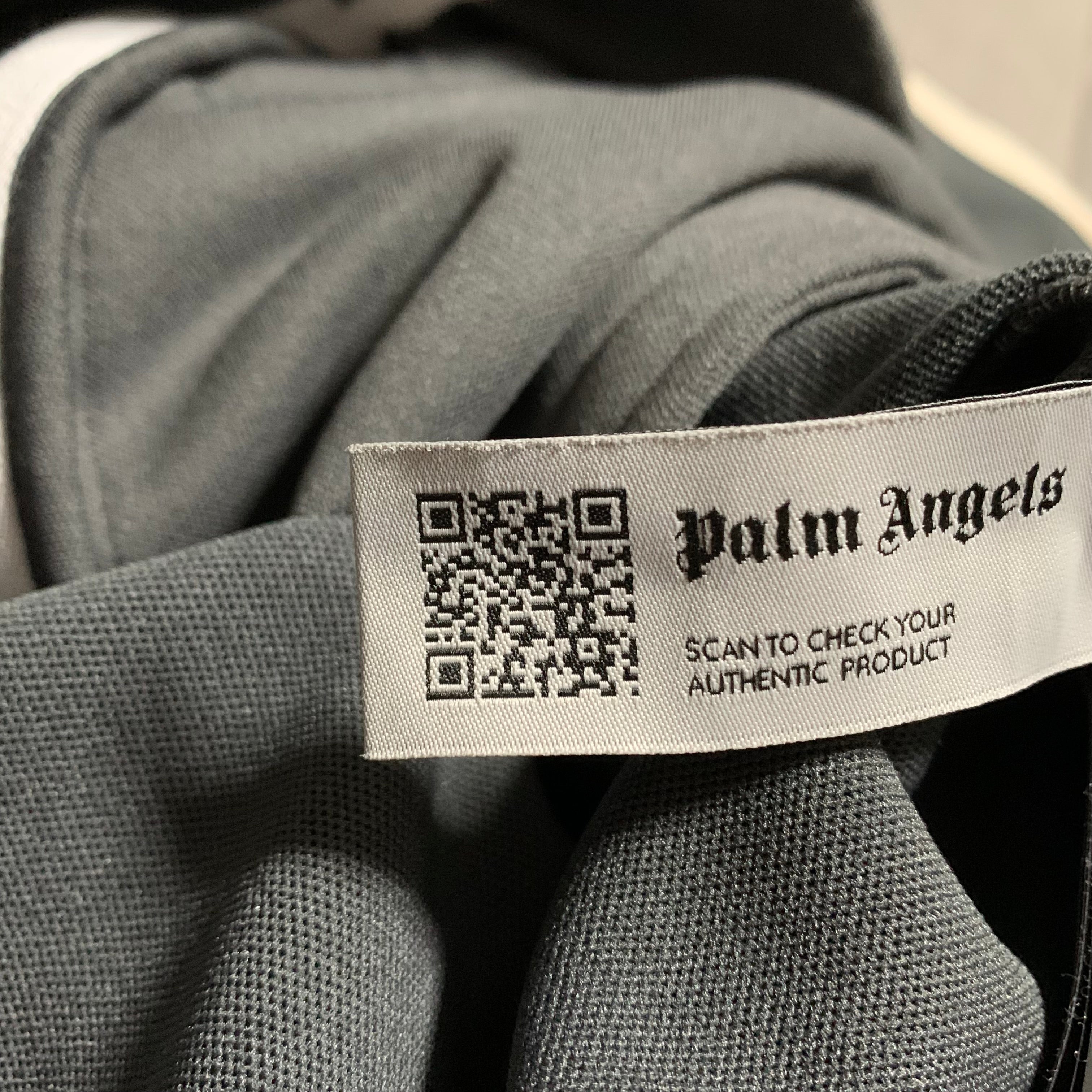 Palm Angels Medium Classic Track Jacket Zip Dark Grey