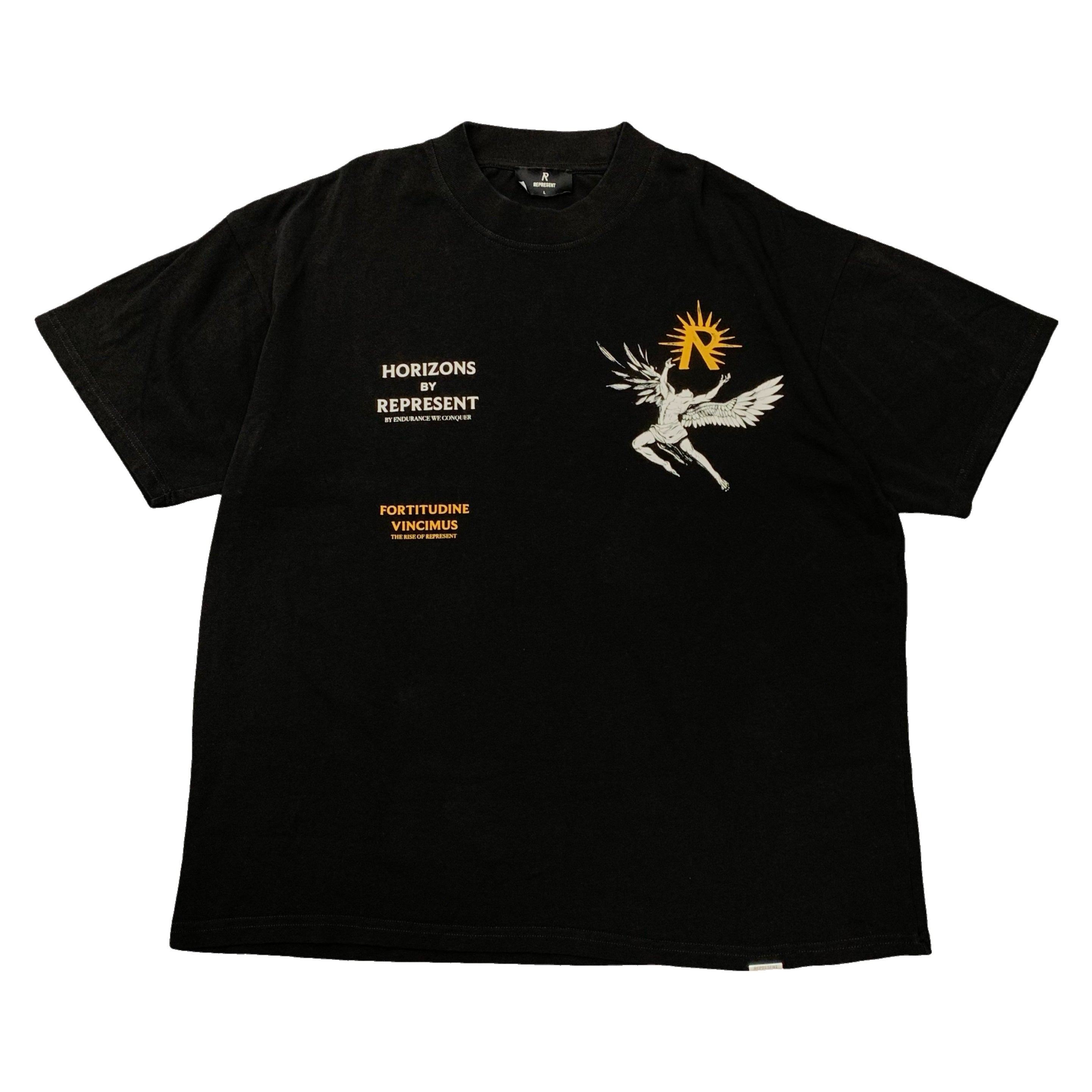 Represent Large Tee Icarus Jet Black T-Shirt