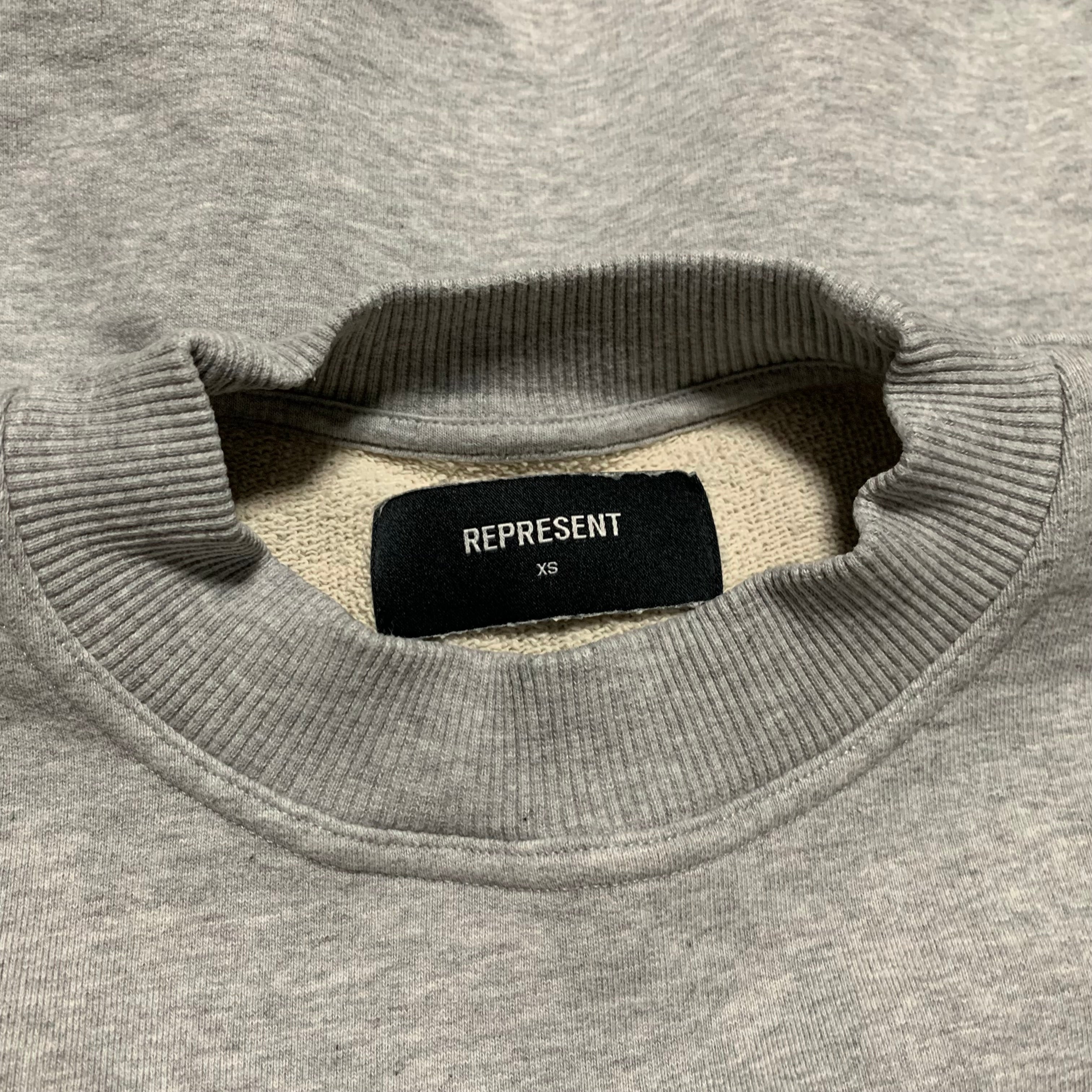 Represent XS Owners Club Sweater Sweatshirt Crewneck Grey
