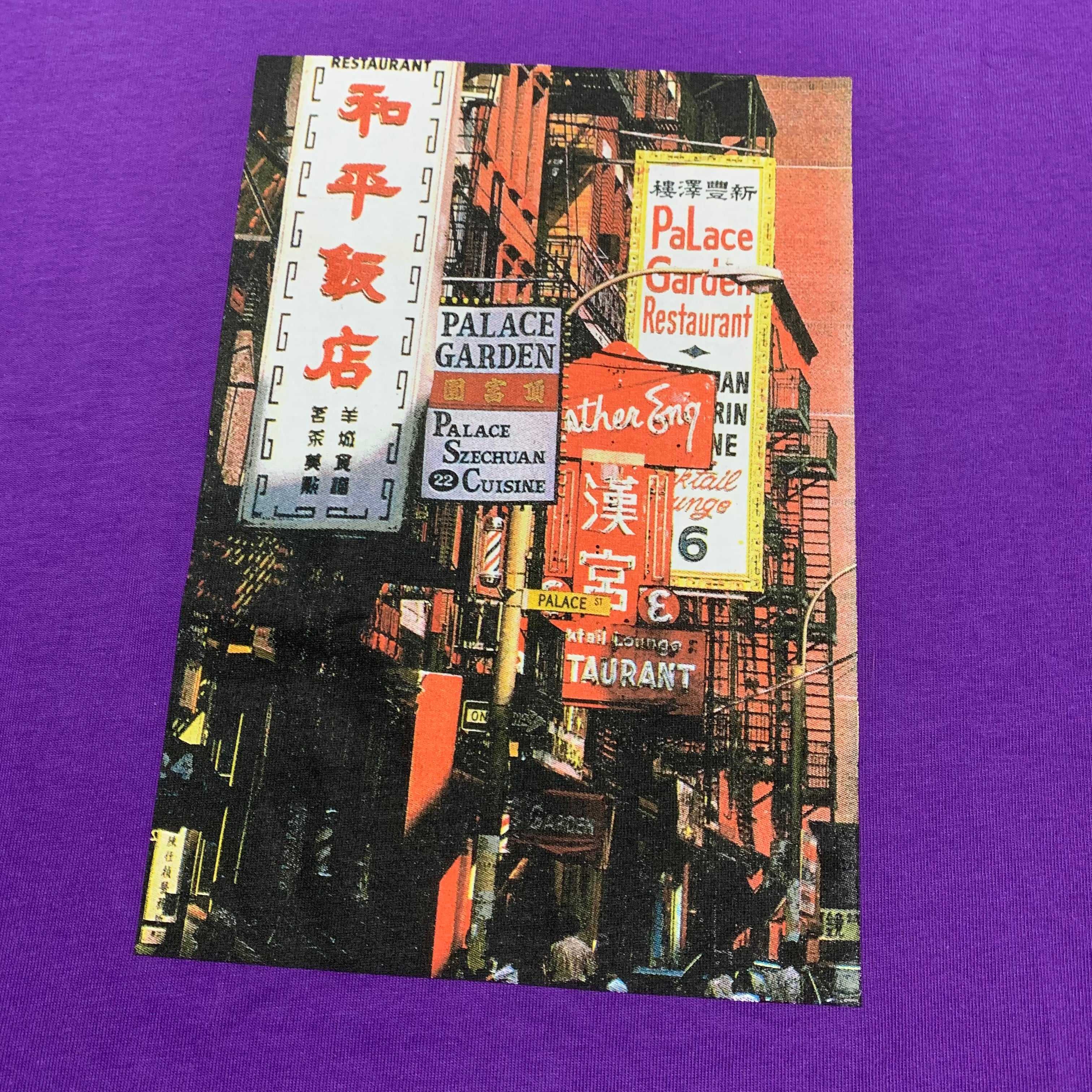 Palace Small Downtown Purple Tee 2023