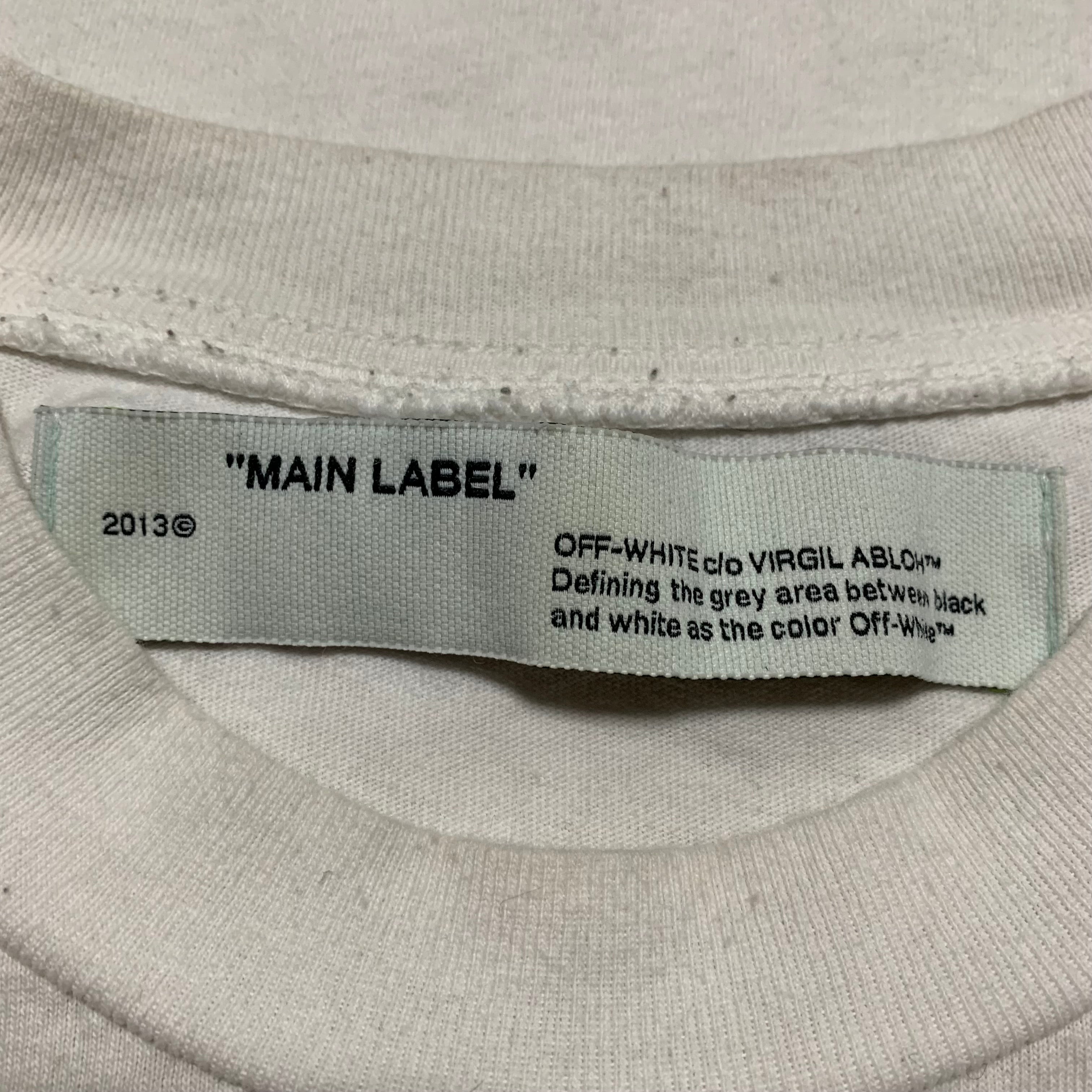 Off White Medium Golden Ratio Arrows White Tee Virgil Abloh 2020