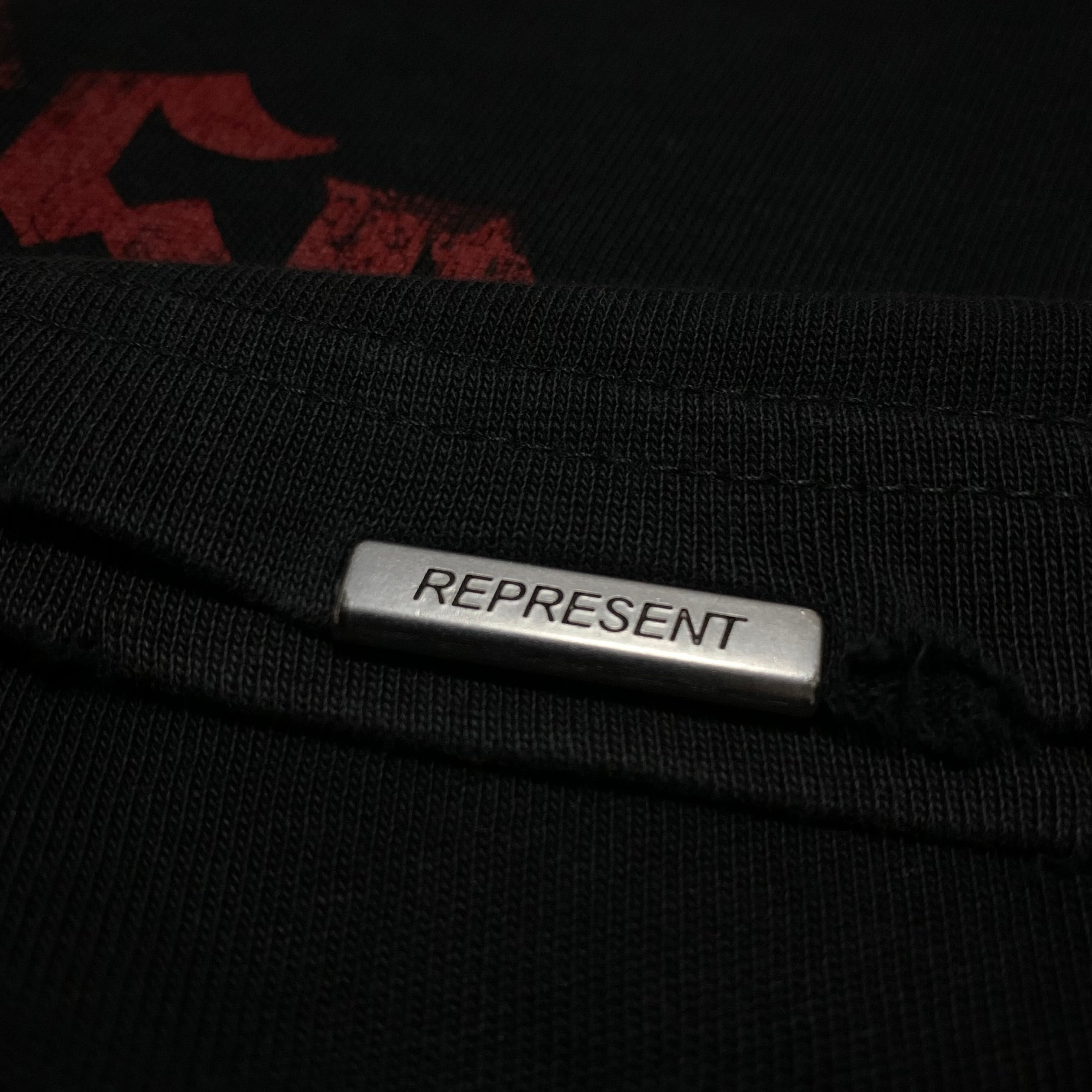 Represent Small Iron Spirit Vintage Black Tee