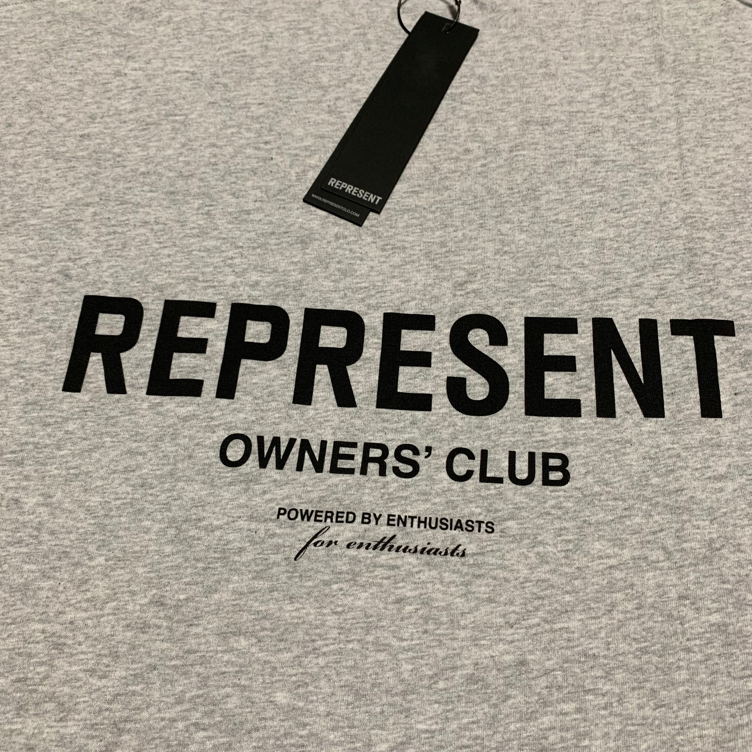 Represent XL Owners Club Ash Grey Tee