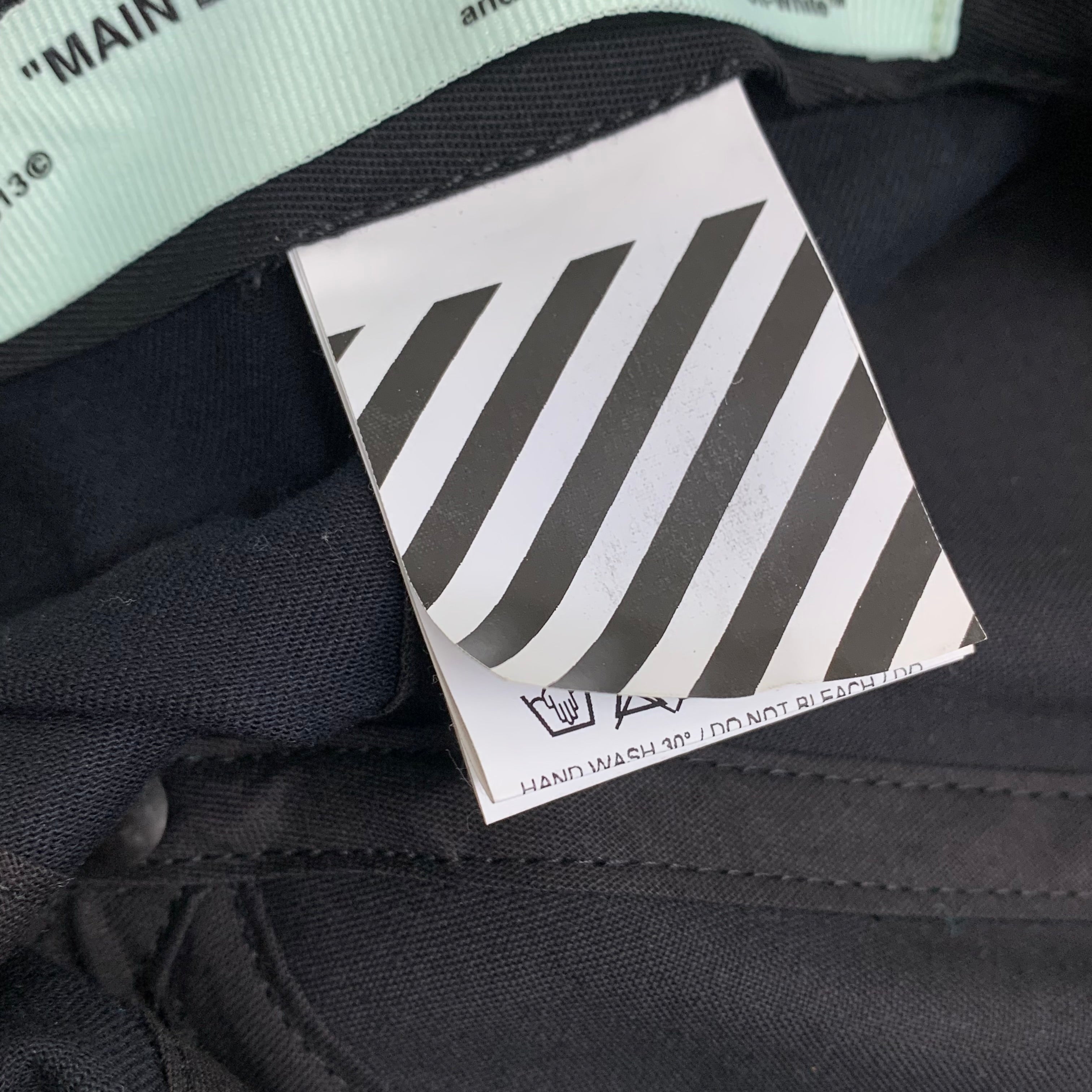 Off White Hat 'Cap' Black Baseball Cap Virgil Abloh