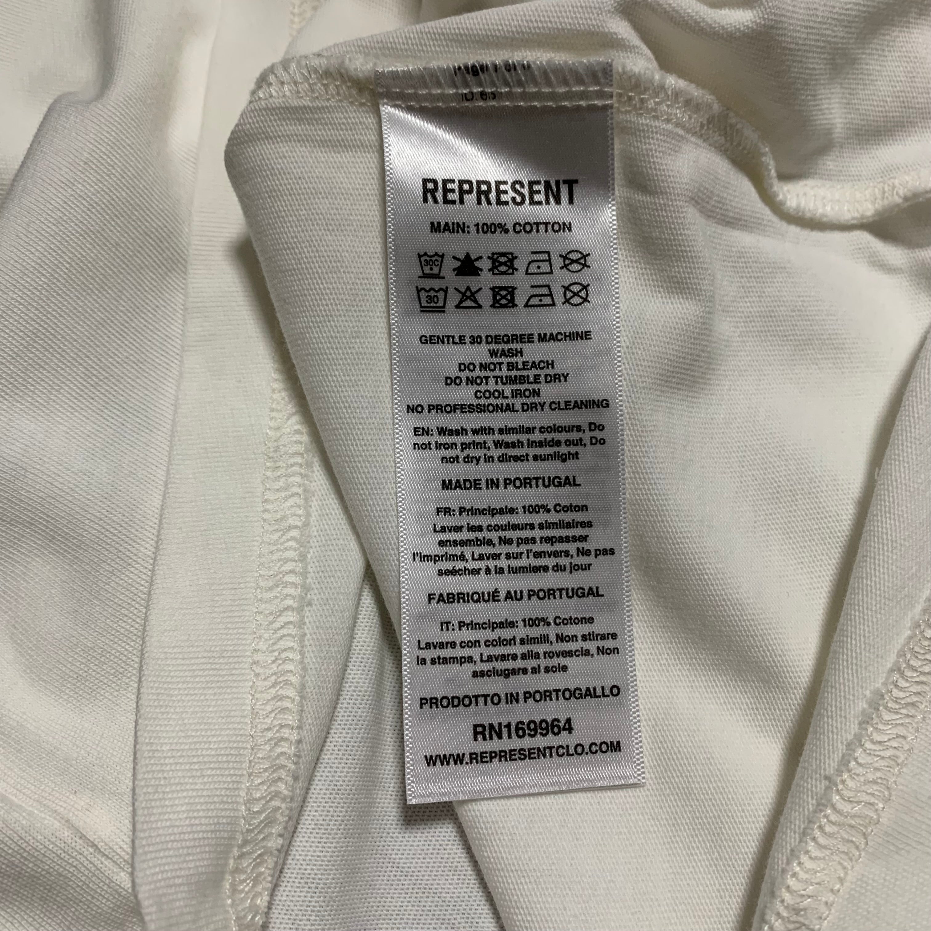 Represent Medium Spirits Of Summer Flat White Tee