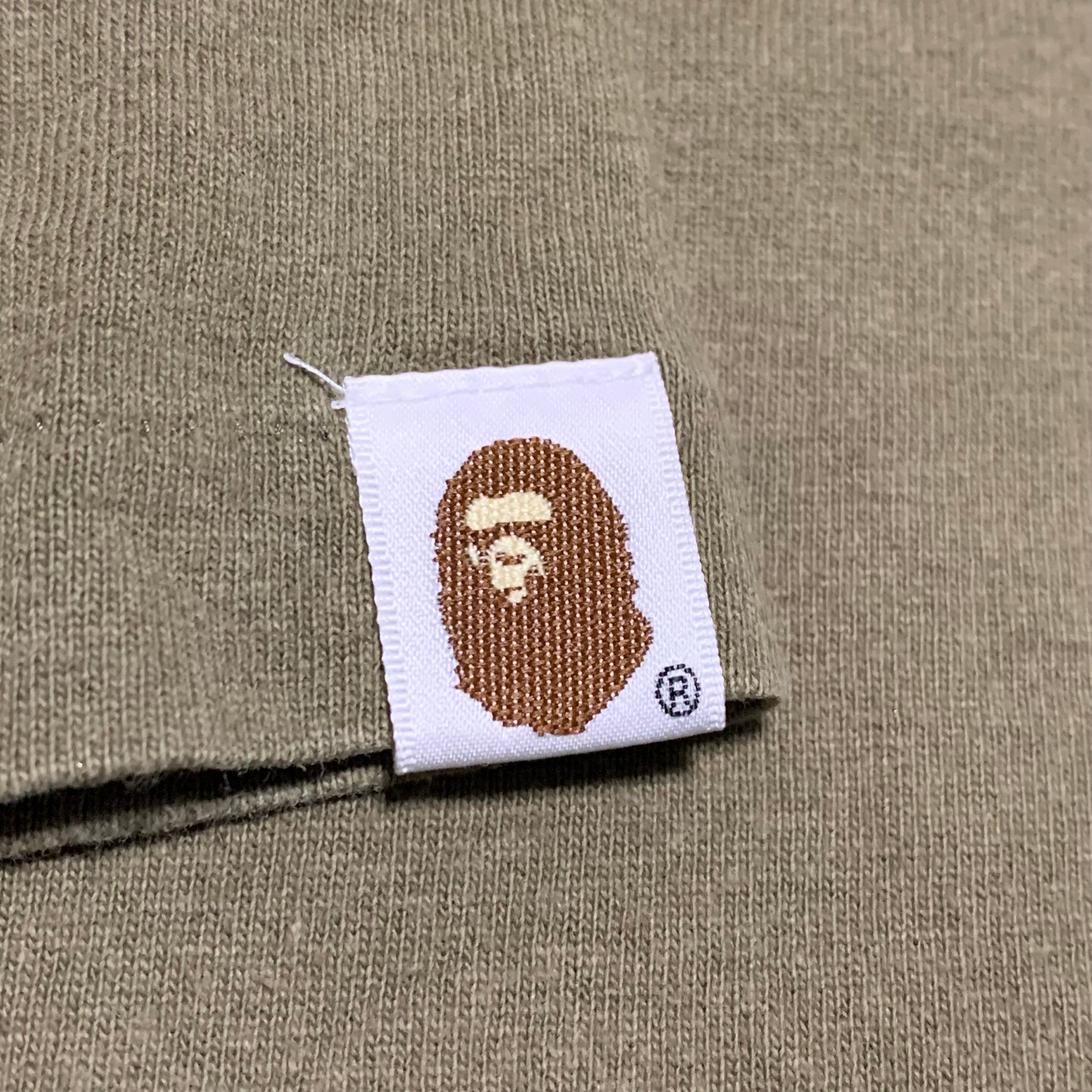 Bape Large Busy Works Tiger Camo Green Tee A Bathing Ape