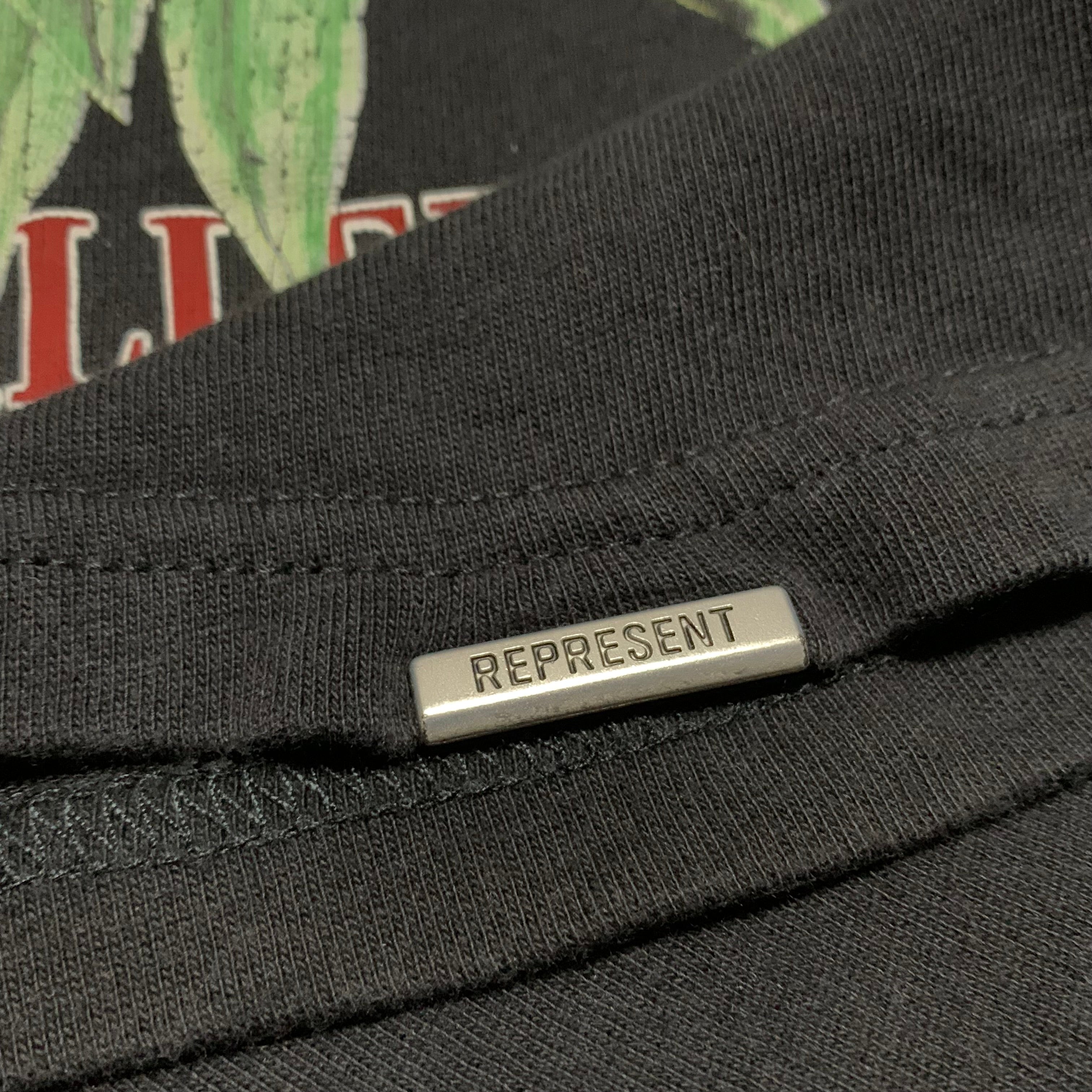 Represent Large Double Distilled Jet Black Tee