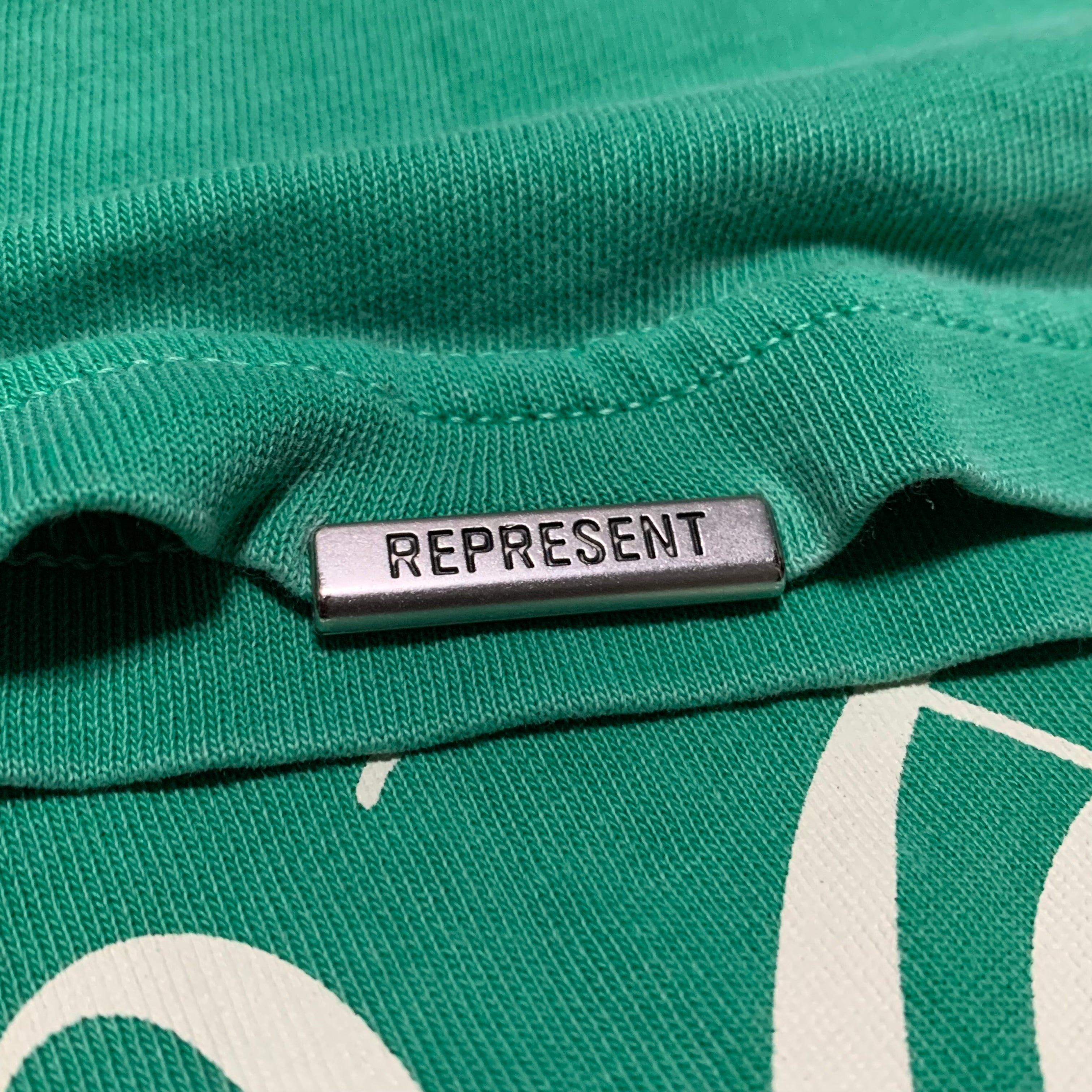 Represent Medium Fall From Olympus Island Green Tee