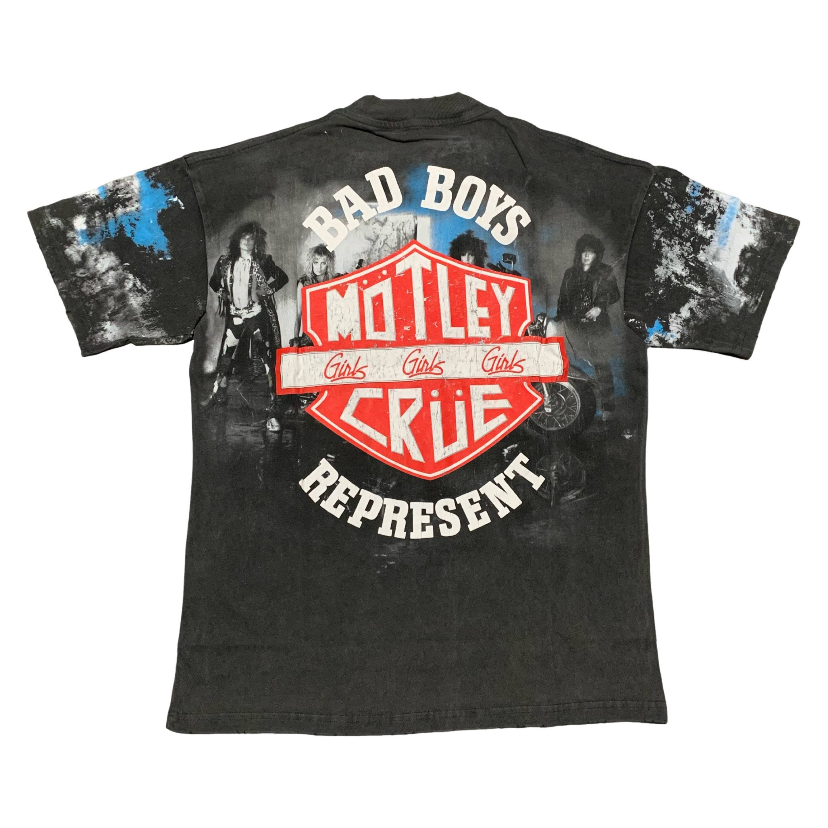 Represent XXS Motley Crue Bad Boys Vintage Grey Tee