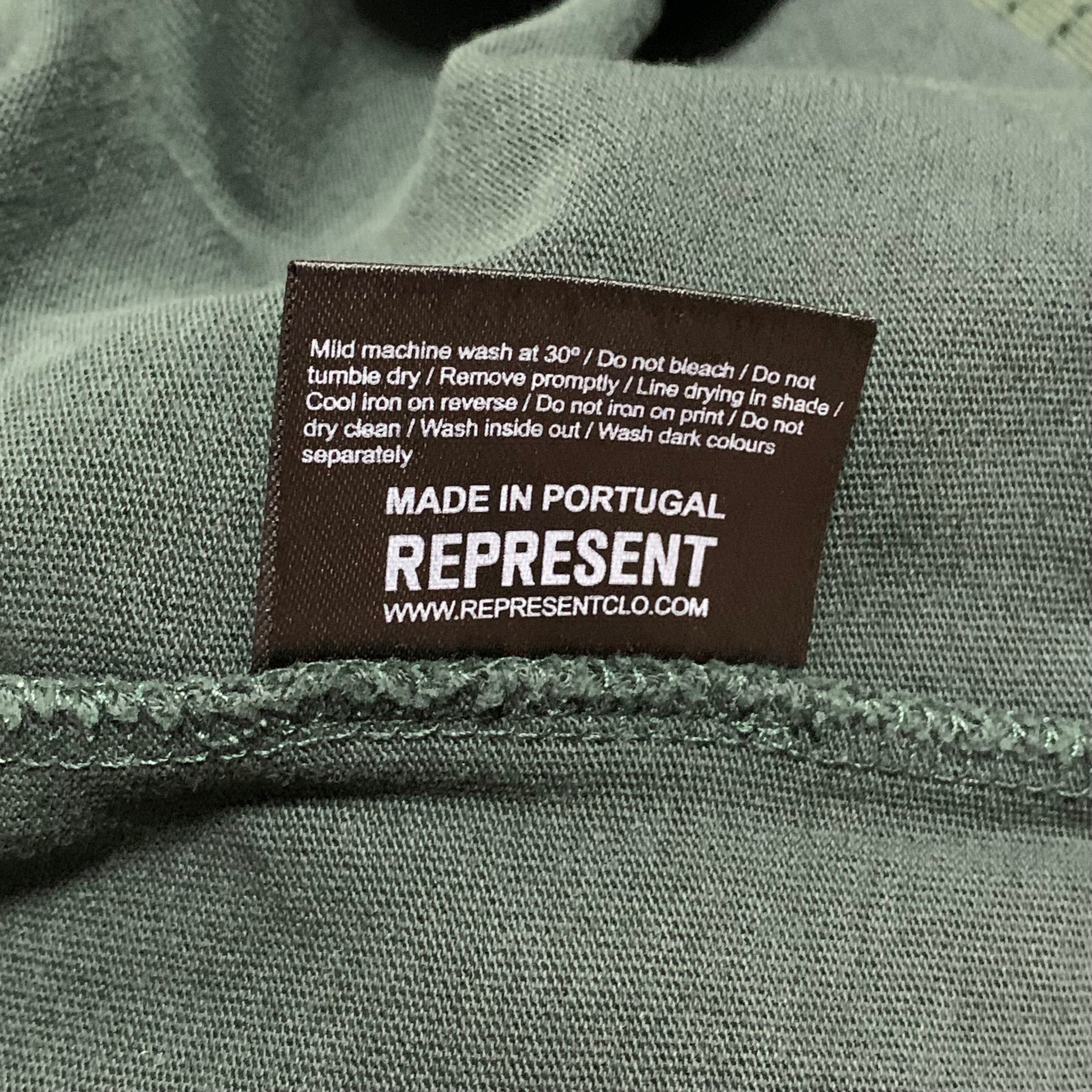 Represent Small Mascot Green Pocket Tee