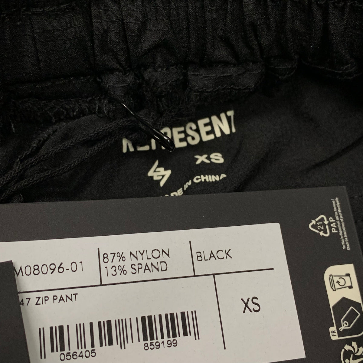 Represent XS Pant 247 Black Track Cargo Bottoms