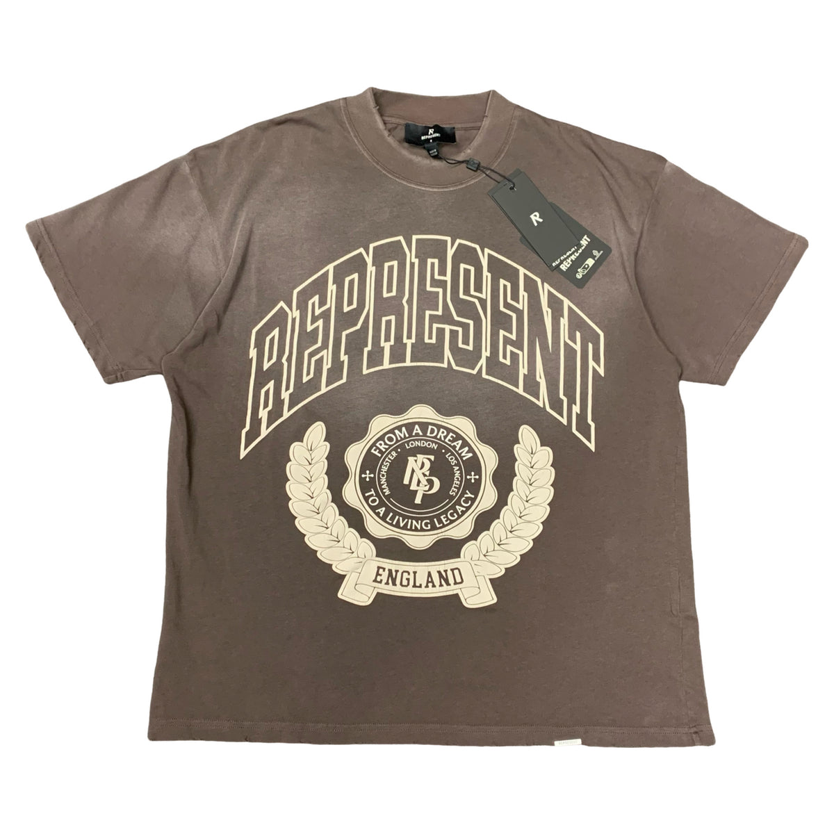 Represent Small Tee Legacy Crest Nero Brown T-Shirt