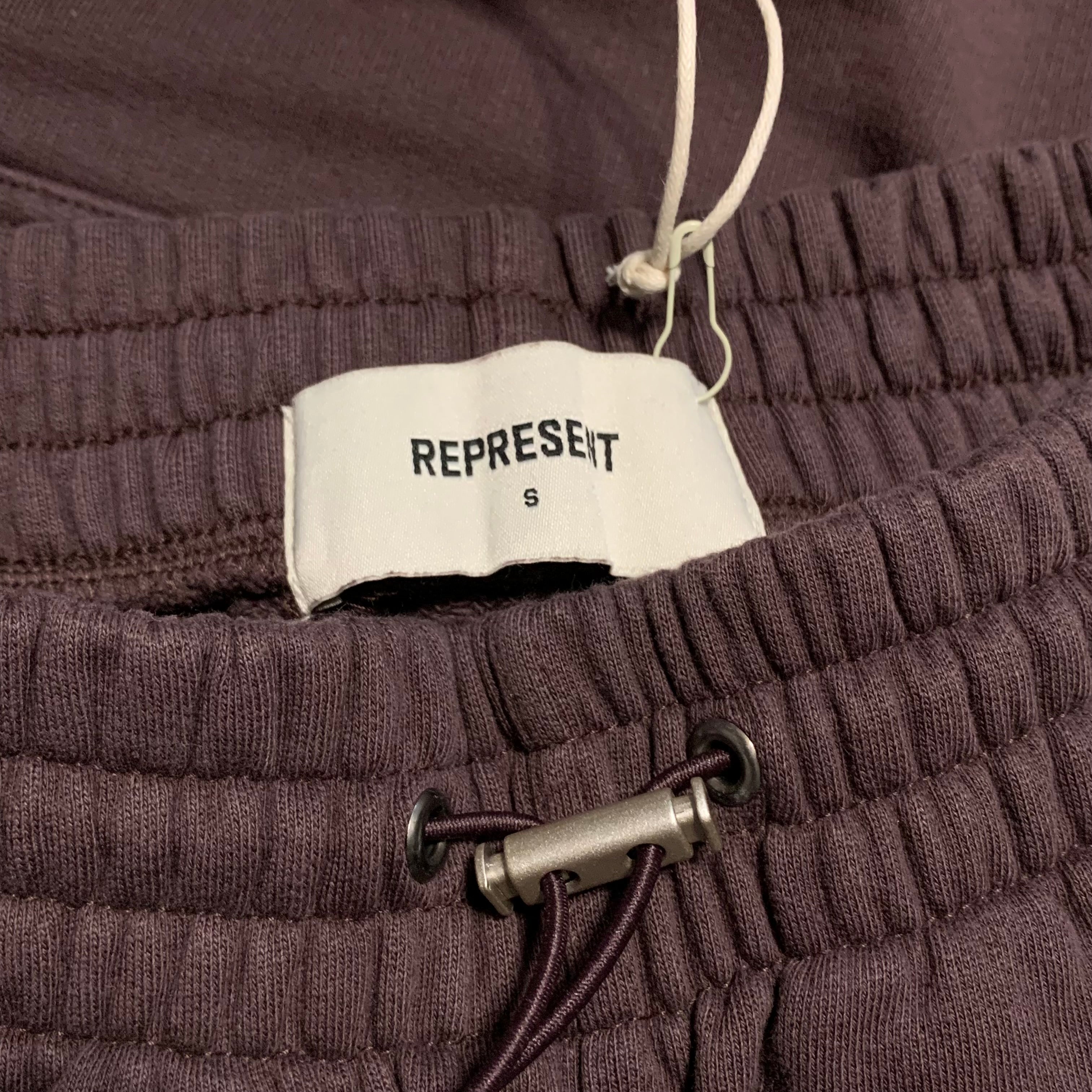 Represent Small Shorts Blanks Plum Jogger Bottoms