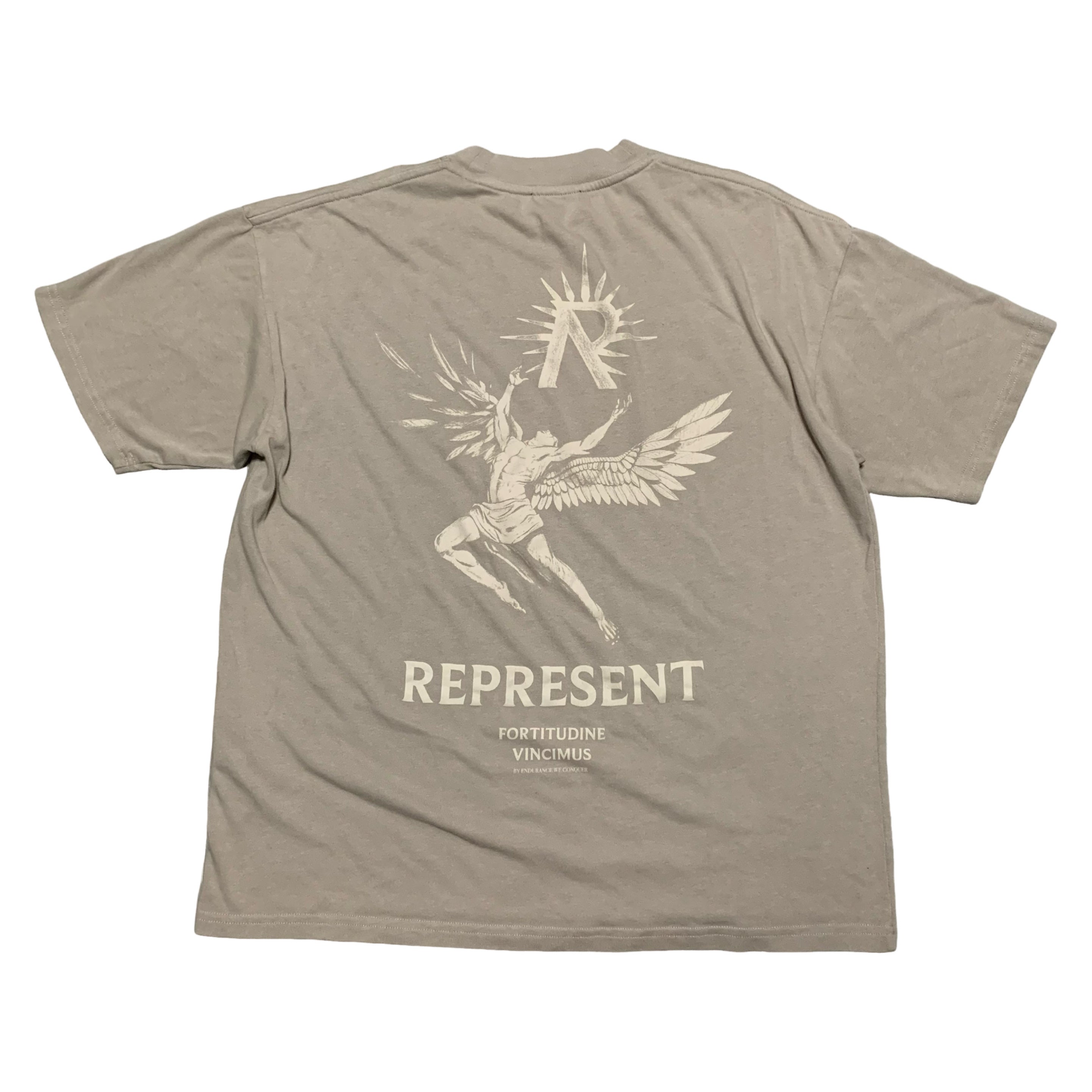 Represent Medium Icarus Beige Taupe Tee