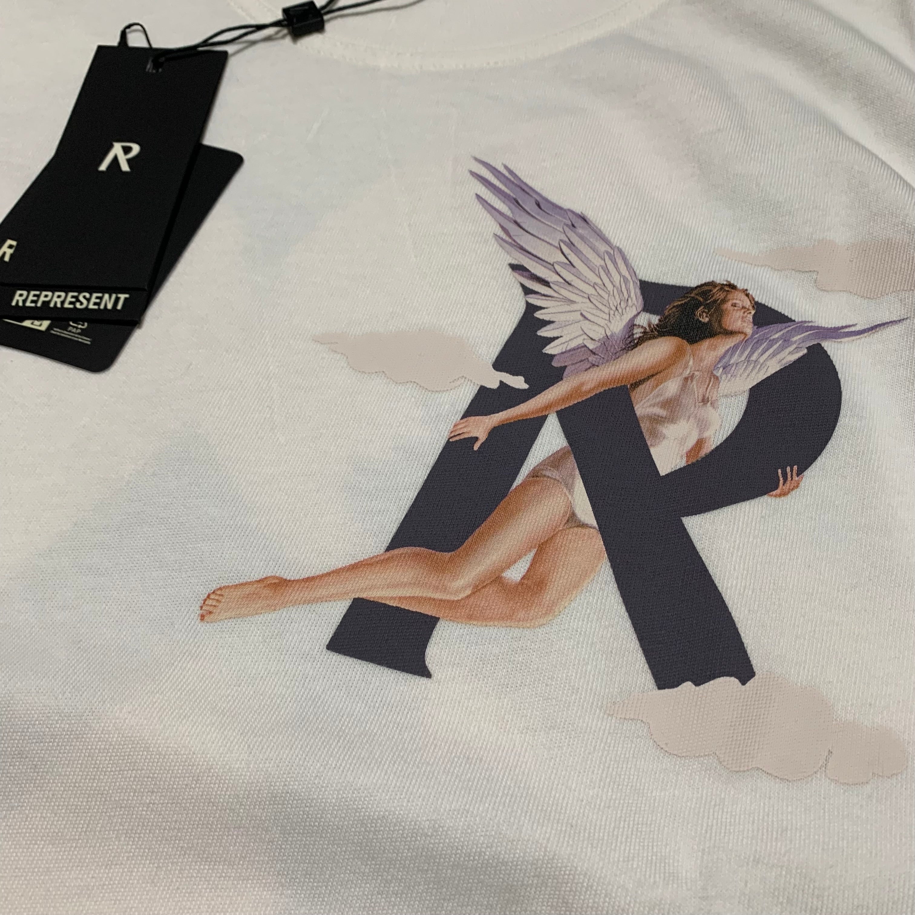 Represent Small Storms In Heaven Flat White Tee