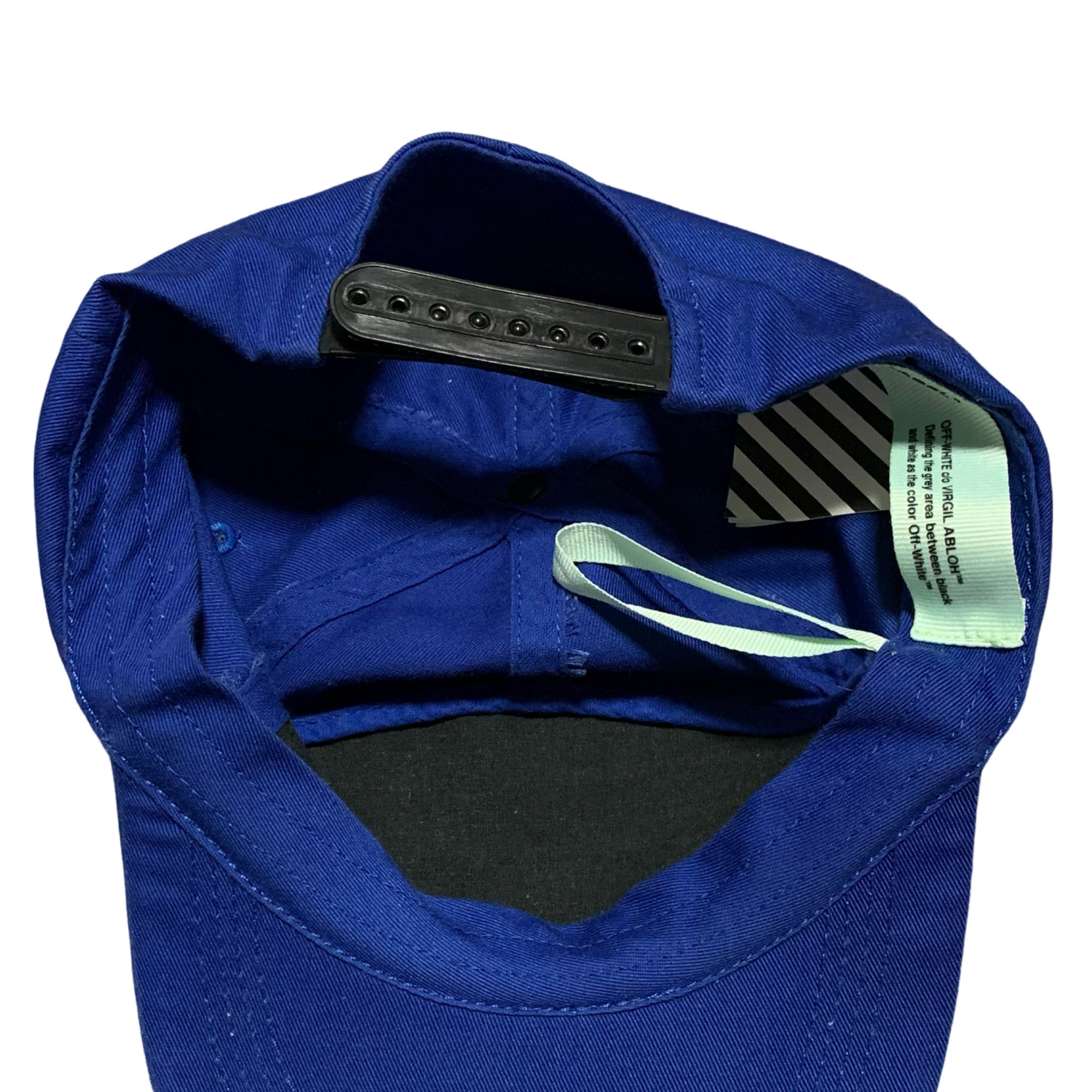 Off White Cap Blue Off Logo Hat Virgil Abloh