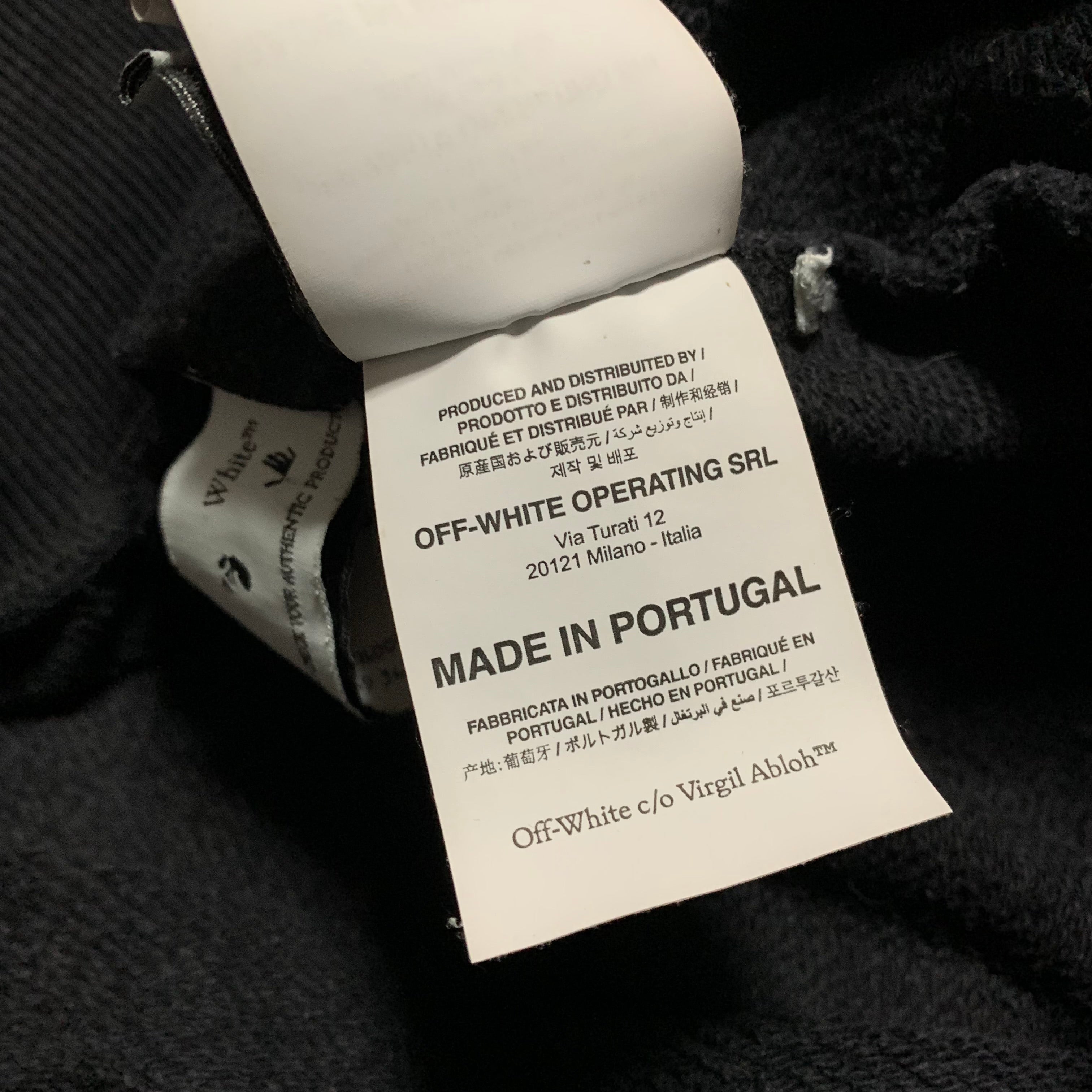 Off White Large Neen Arrows Black Sweater Sweatshirt Crewneck Virgil Abloh