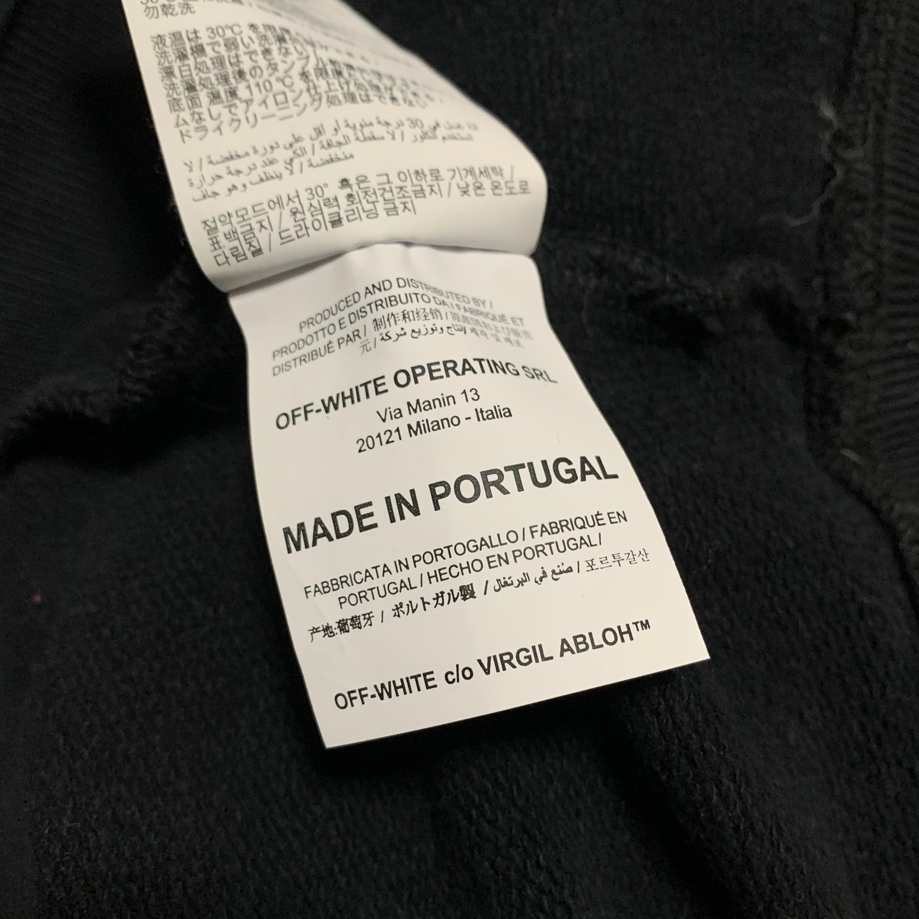 Off White Medium Mariana De Silva Black Sweatshirt Crewneck Virgil Abloh