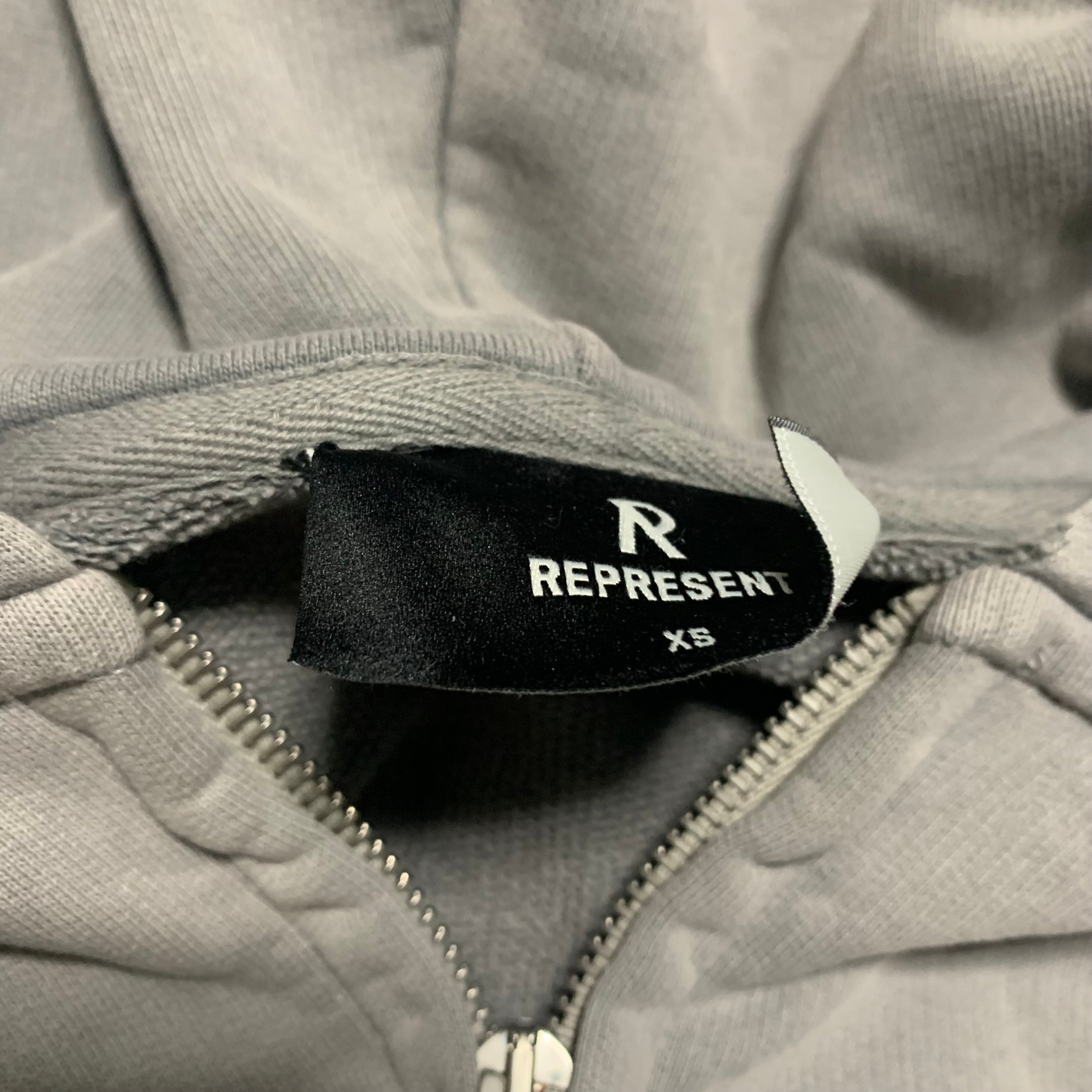 Represent XS Spirits Of Summer Mist Grey Zip Hoodie
