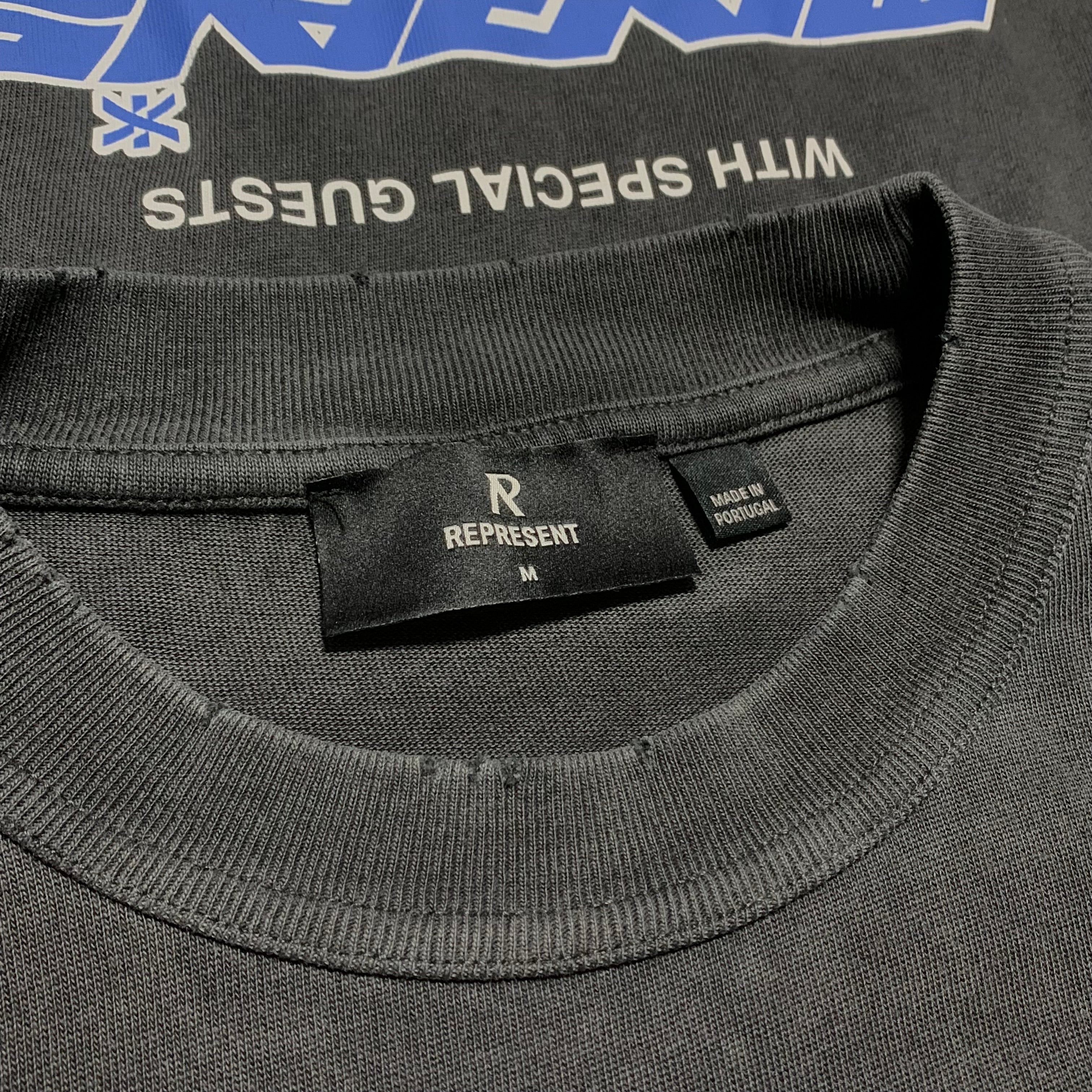 Represent Medium Marais Great Ocean Vintage Black Tee