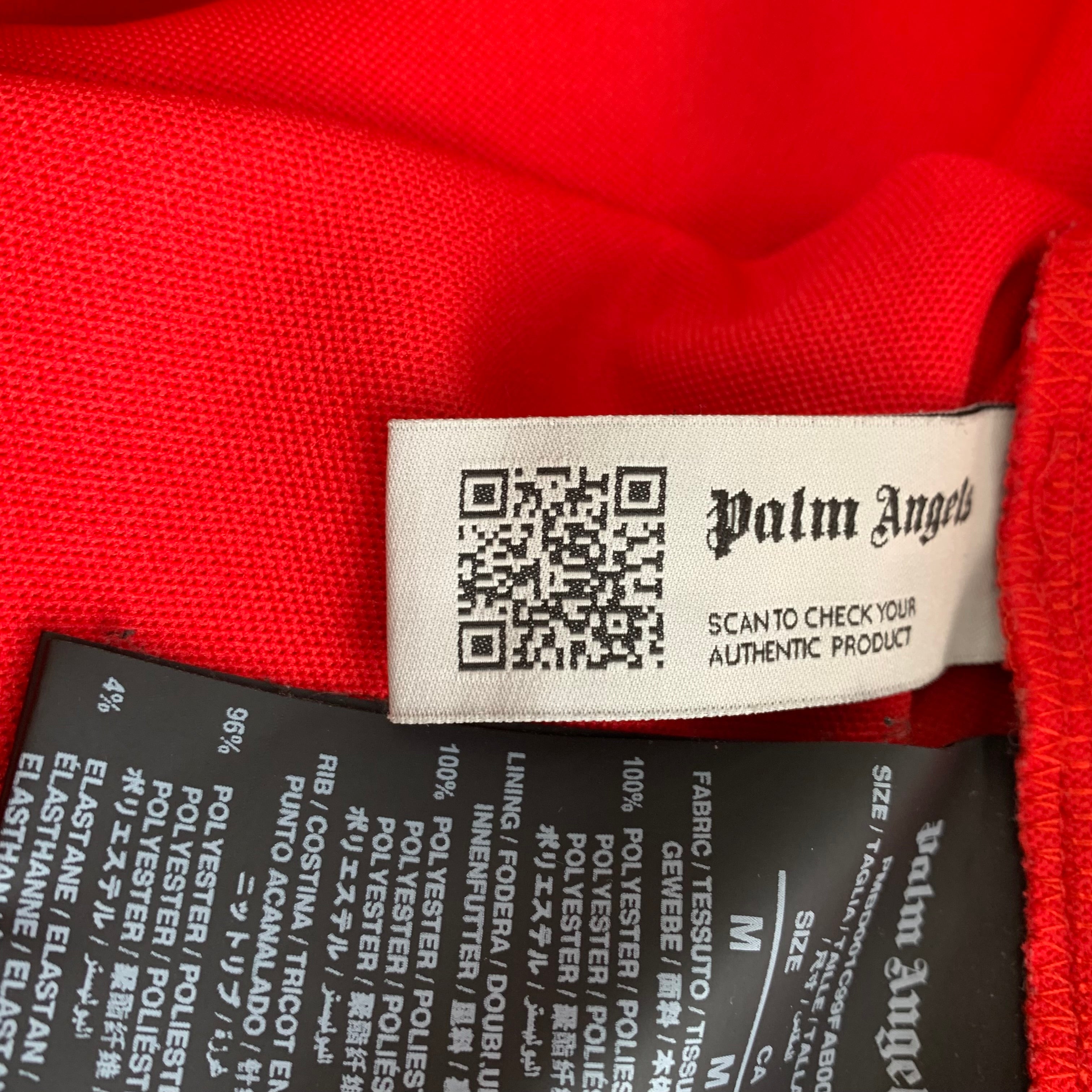 Palm Angels Medium Jacket Red Classic Track Top