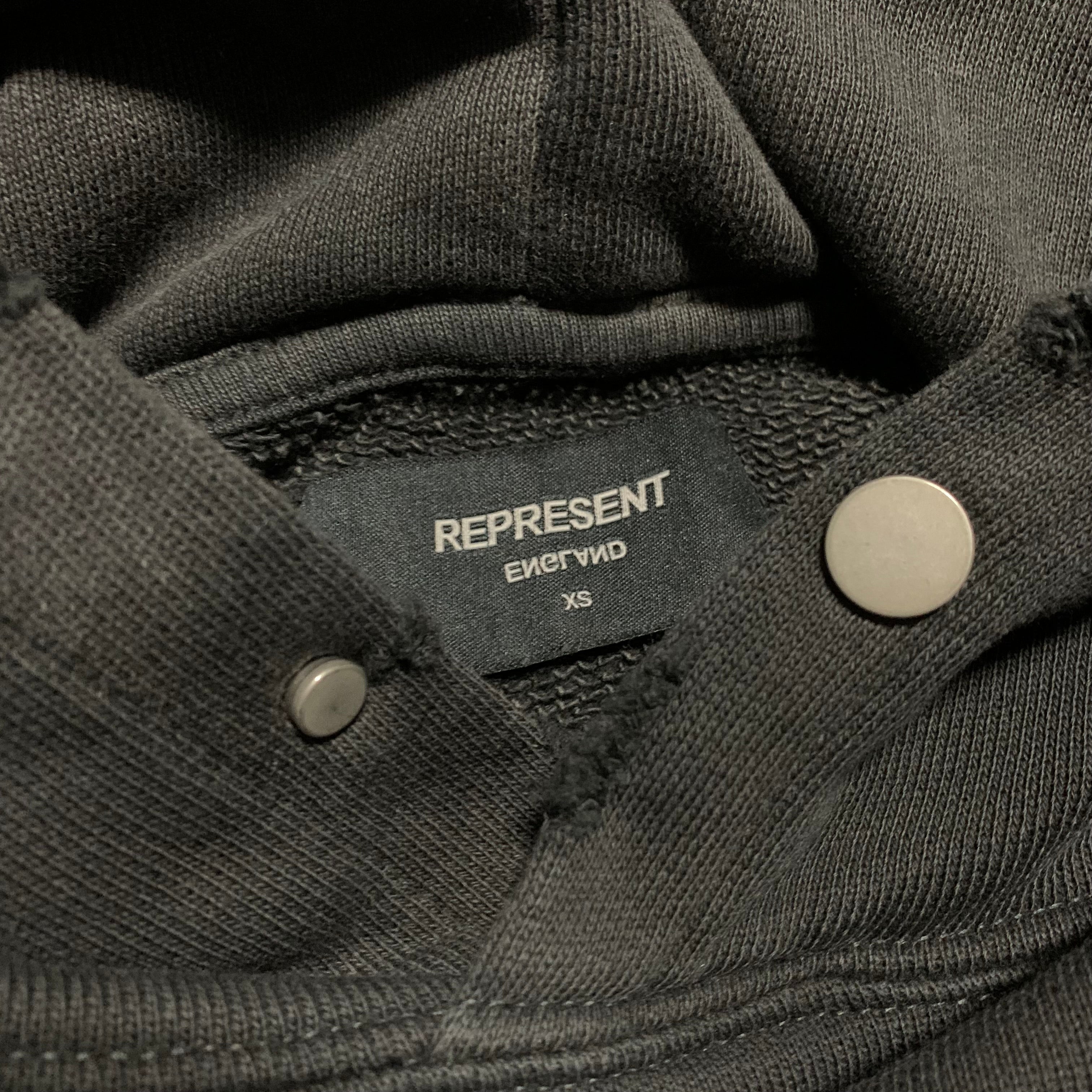 Represent XS Rep N Resent Vintage Black Hoodie