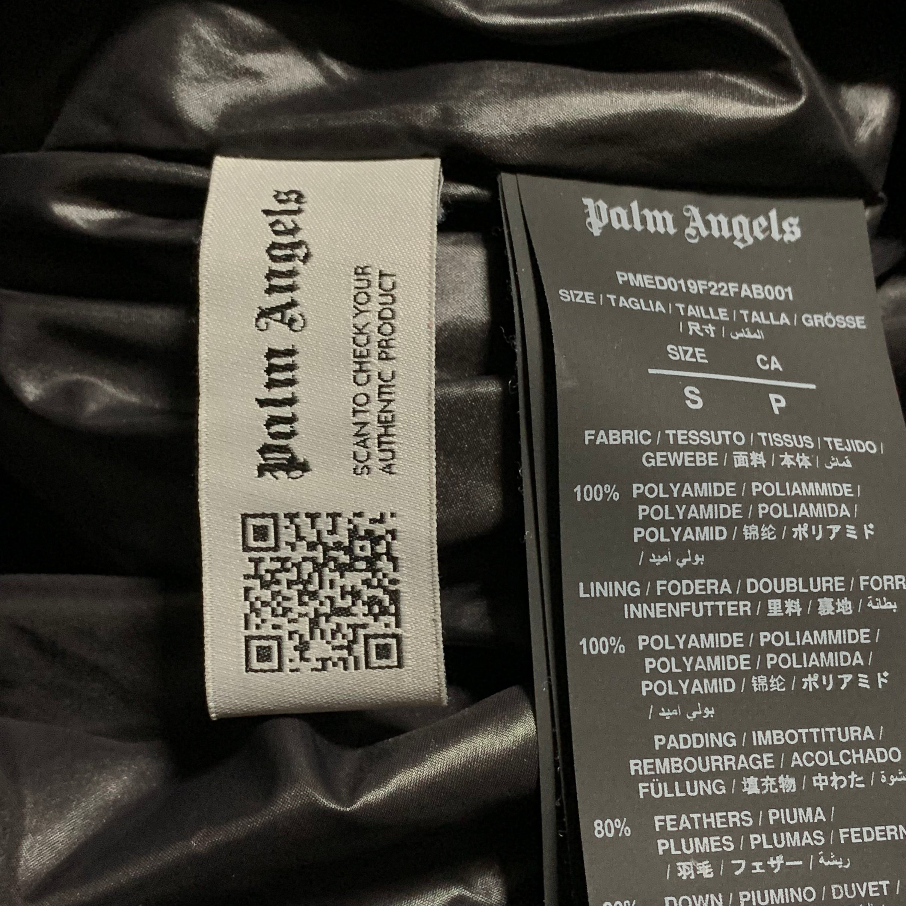 Palm Angels Small Puffer Jacket Black Classic