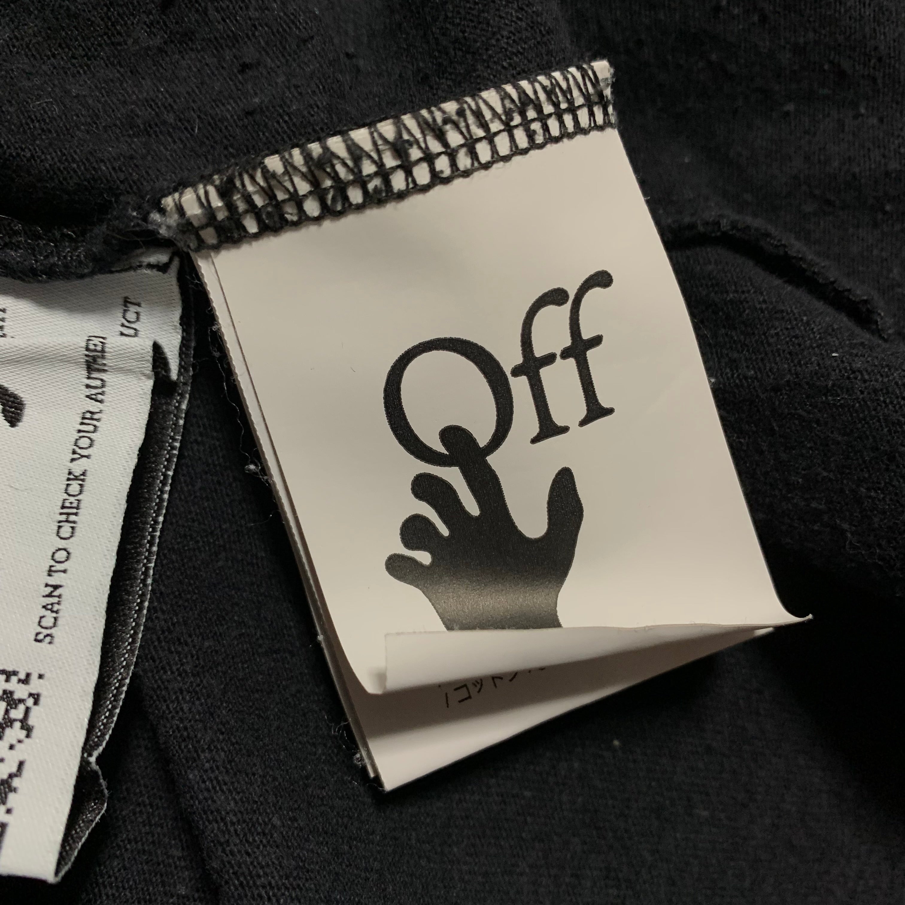 Off White Small Caravaggio Angel Black Tee Virgil Abloh