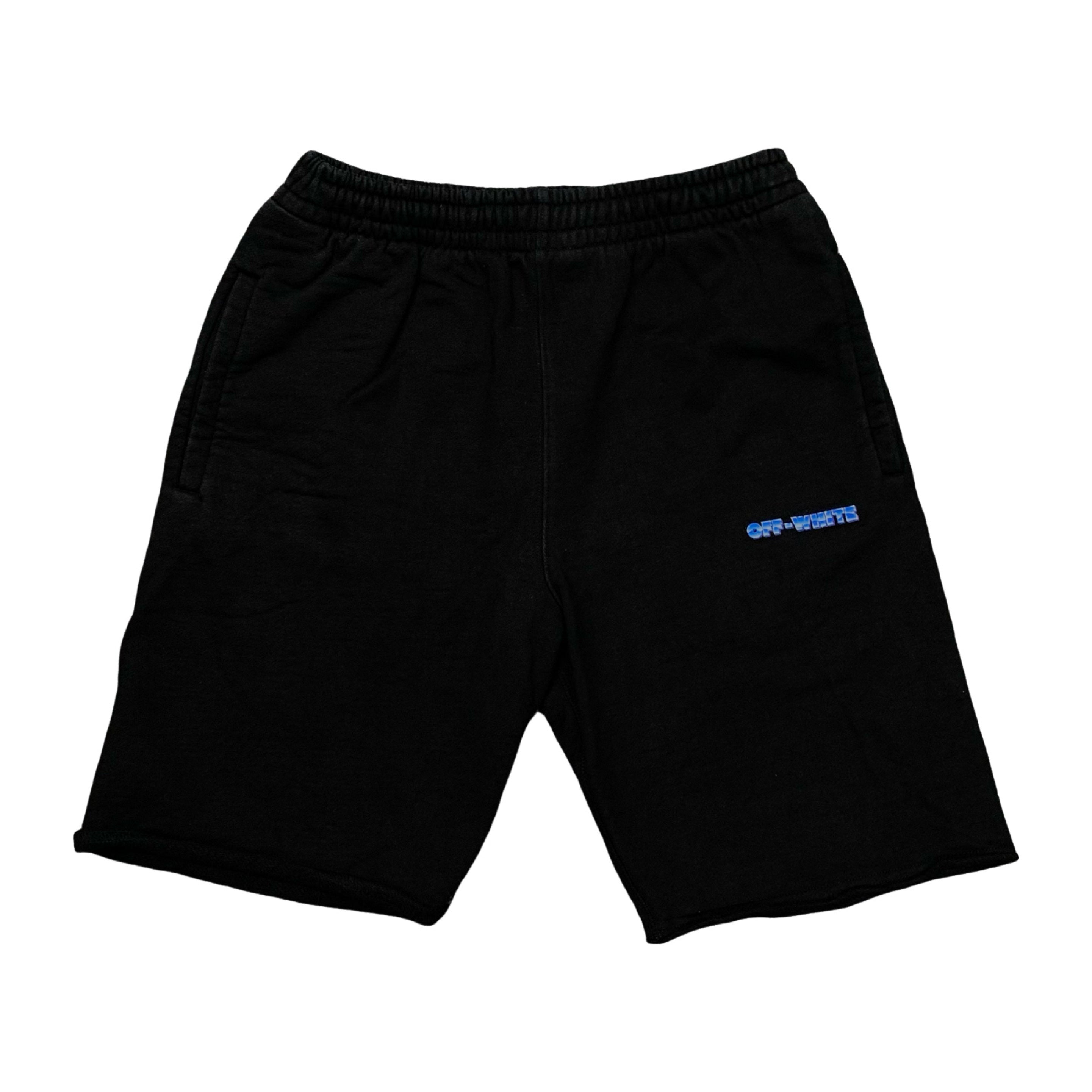 Off White Medium Shorts Metal Black Jogger Bottoms Virgil Abloh