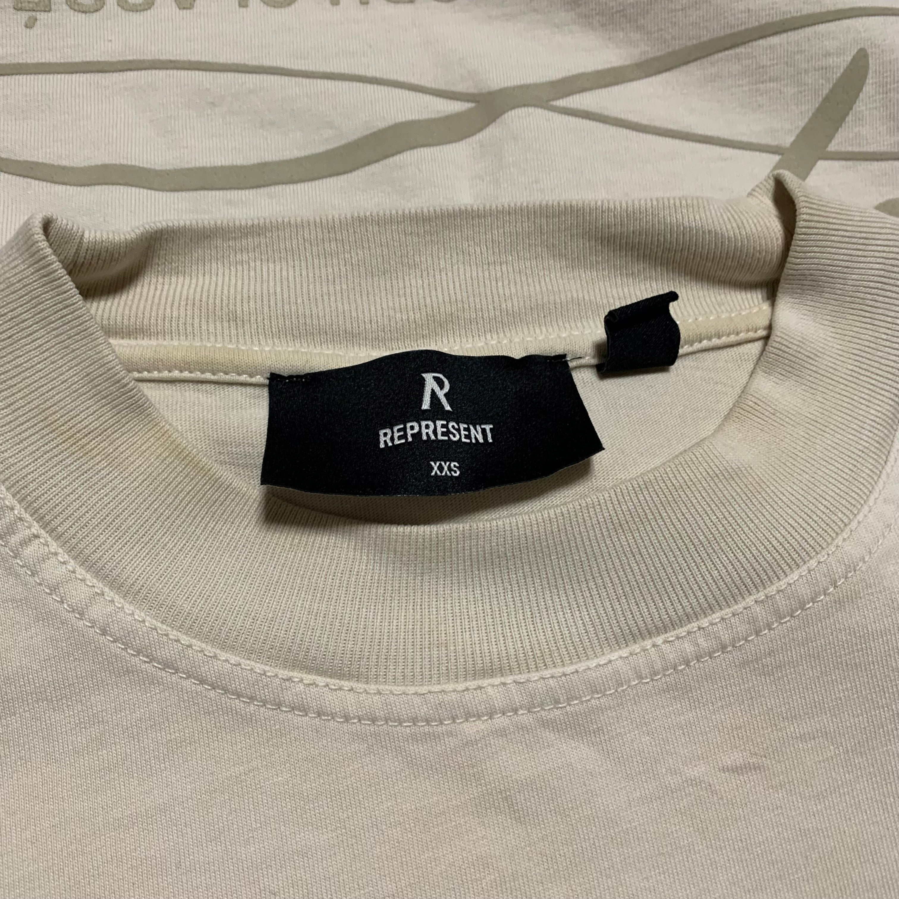 Represent XXS Grand Vintage Champagne Washed Sage Tee