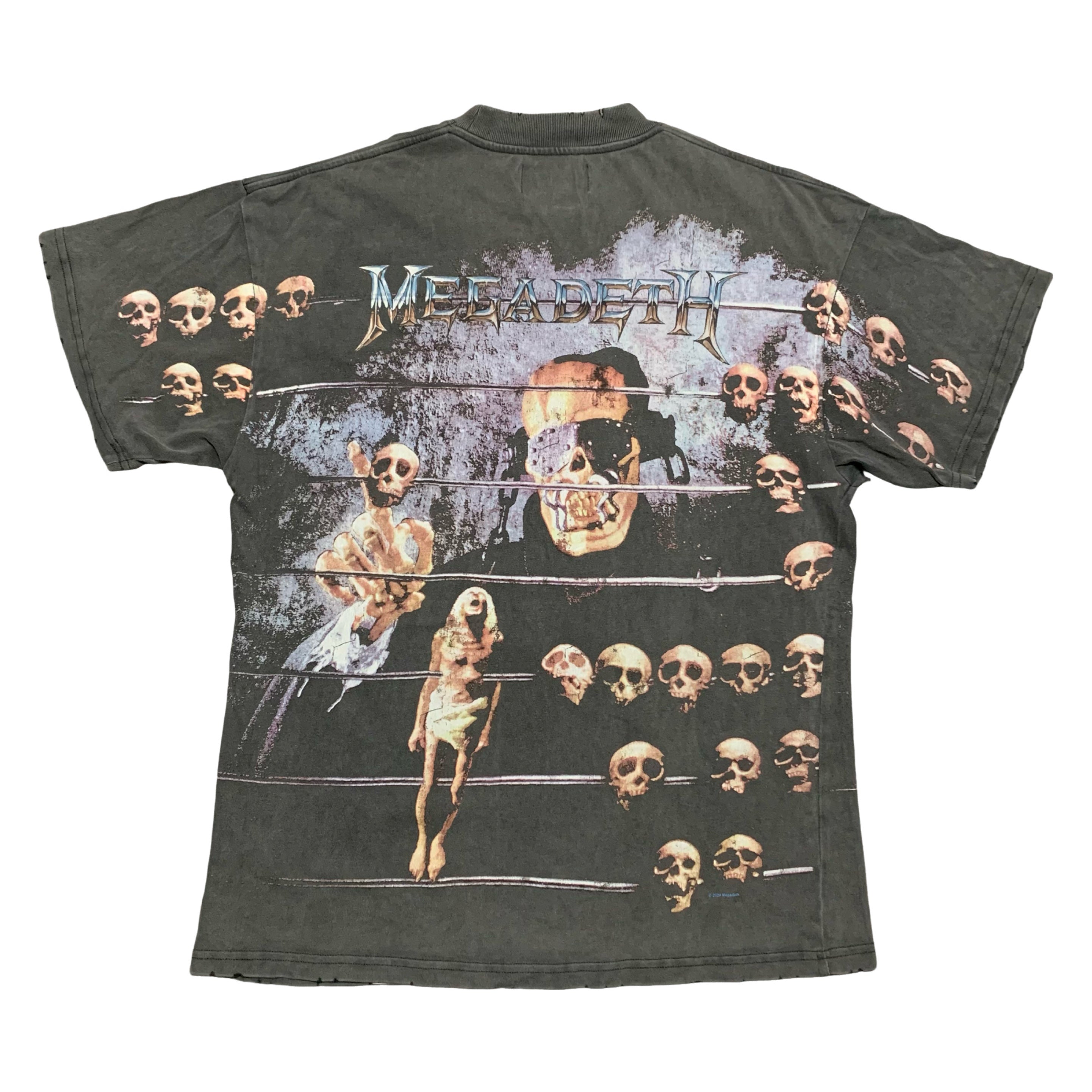 Represent XS Megadeth Vintage Grey Tee 2020
