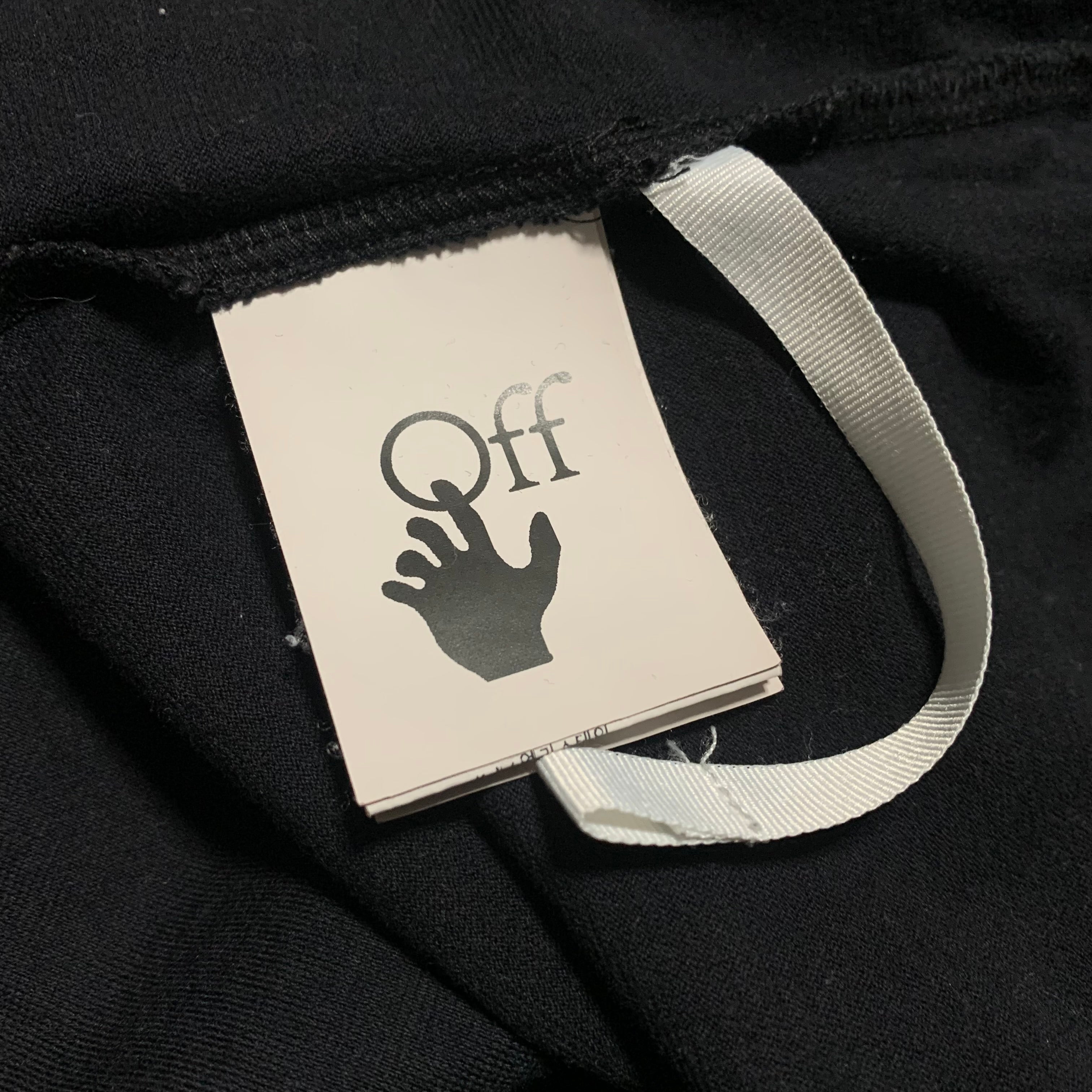Off White XS Arrows Graphic Black Tee Virgil Abloh 2020