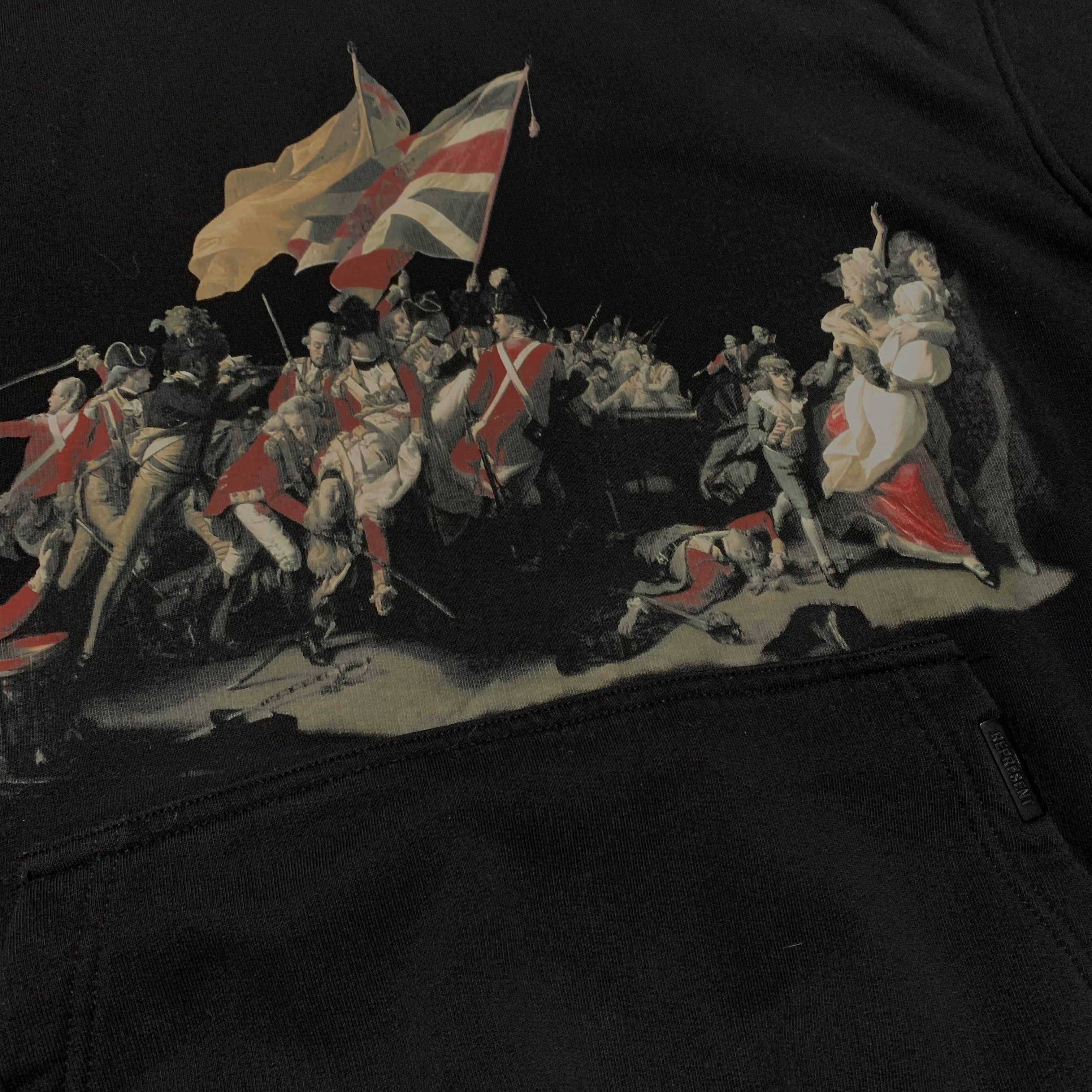 Represent Medium British Archive Graphic Black Hoodie