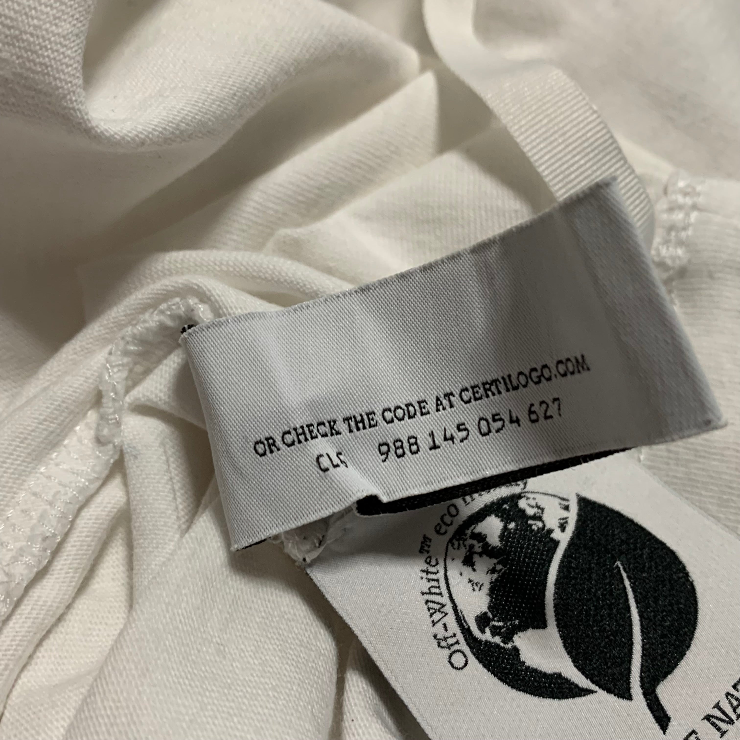Off White XL Starred Arrows White Tee Virgil Abloh