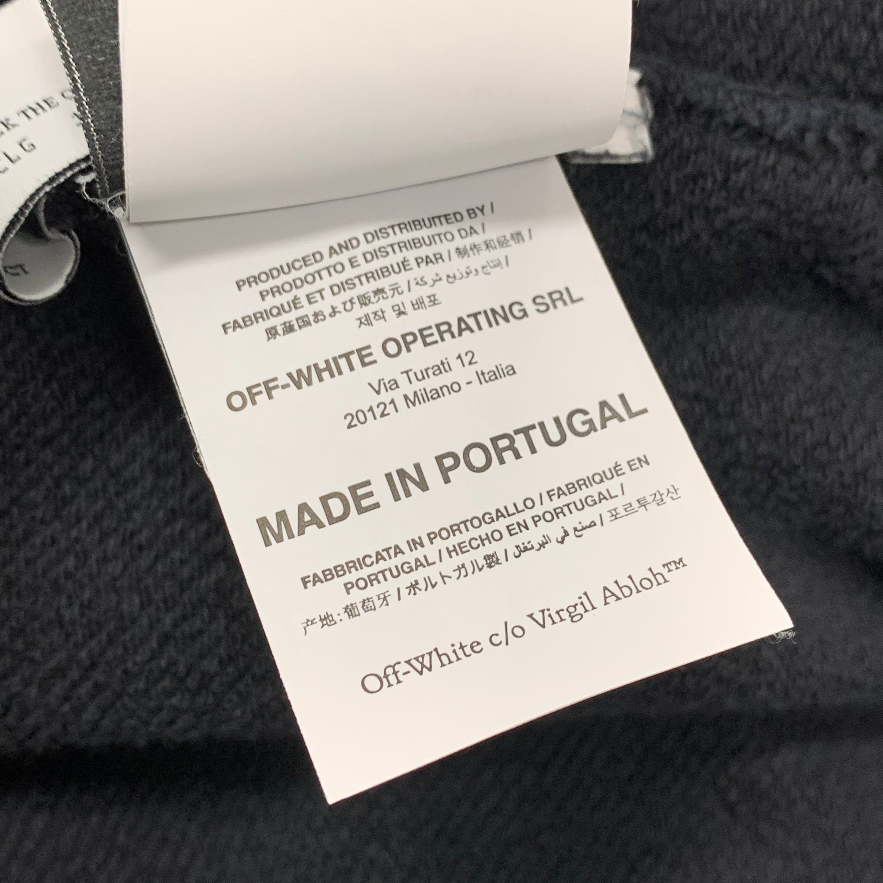 Off White Small Sweatshirt Paint Arrows Black Crewneck Virgil Abloh