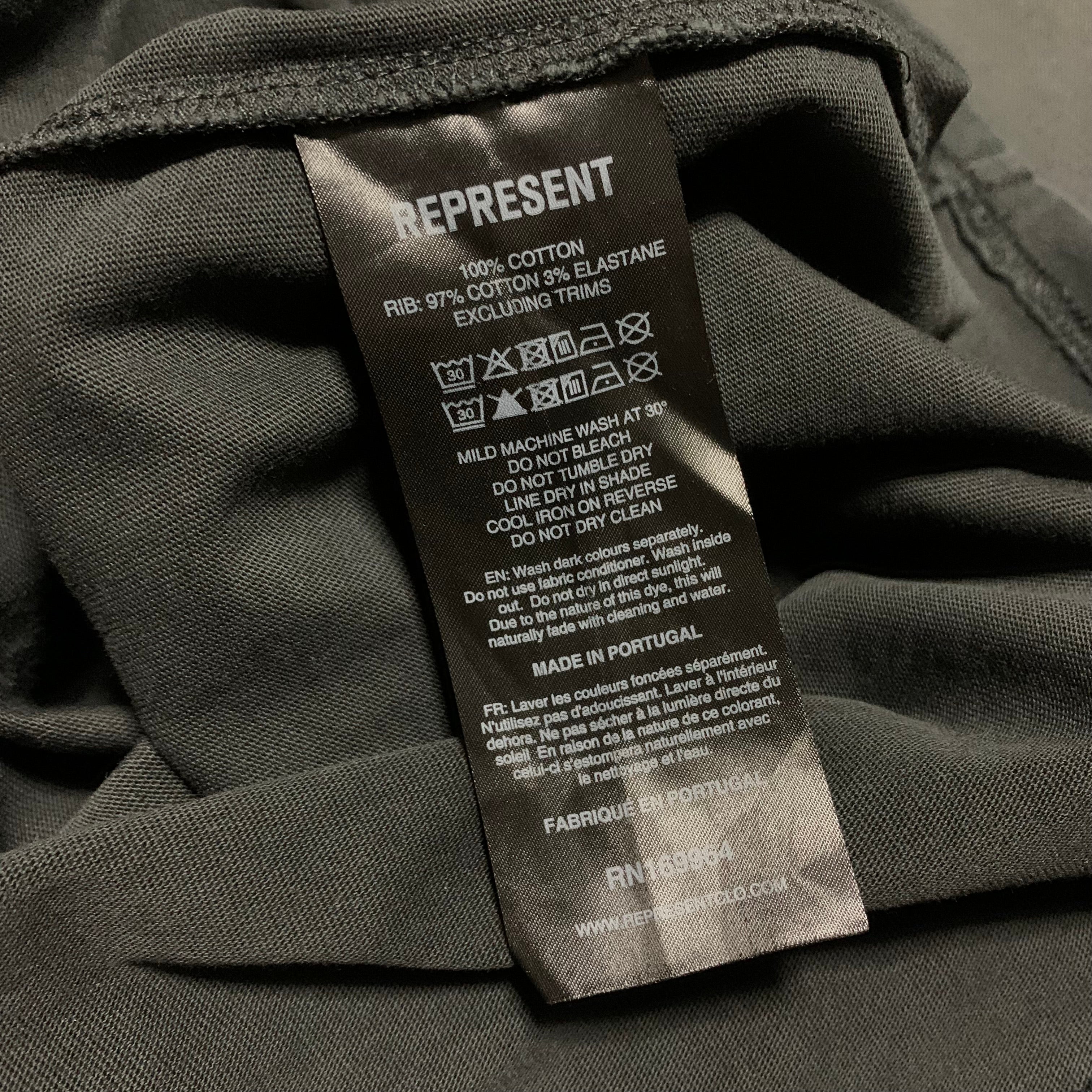 Represent XXS Property Of END Stained Black Tee
