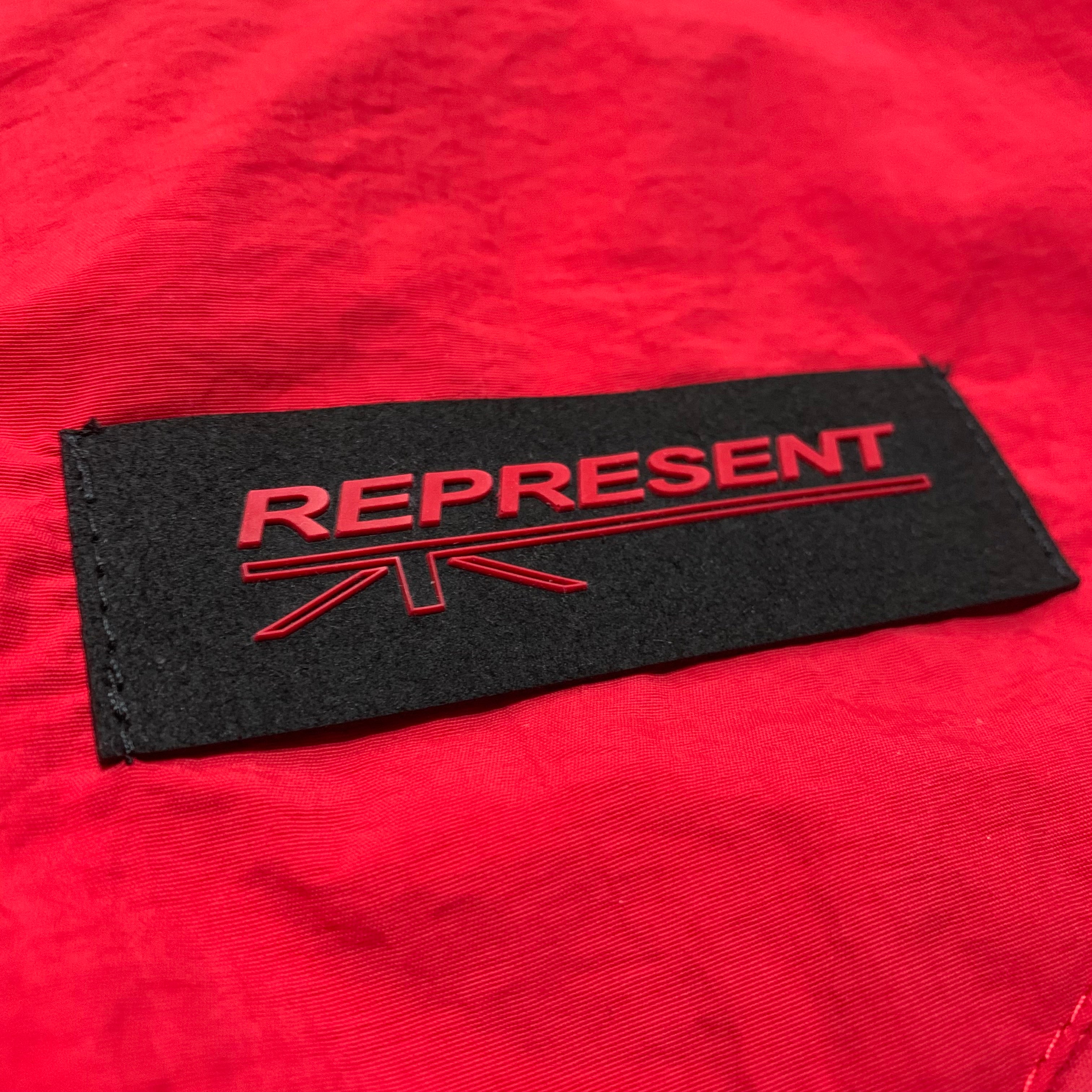 Represent Medium Track Jacket Black Red 2018