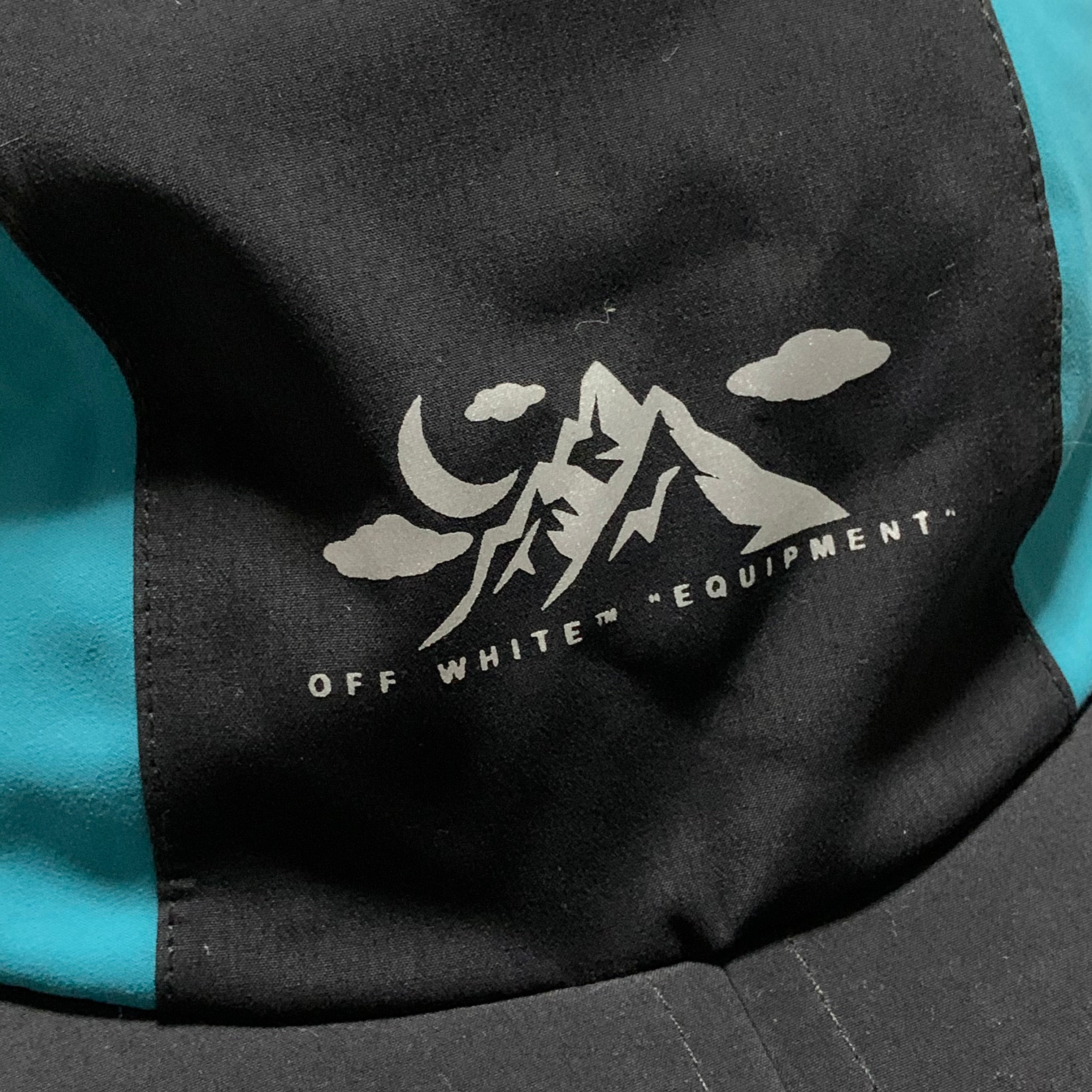 Off White Cap Mountain Equipment Black Nylon Technical Baseball Cap Hat Virgil Abloh