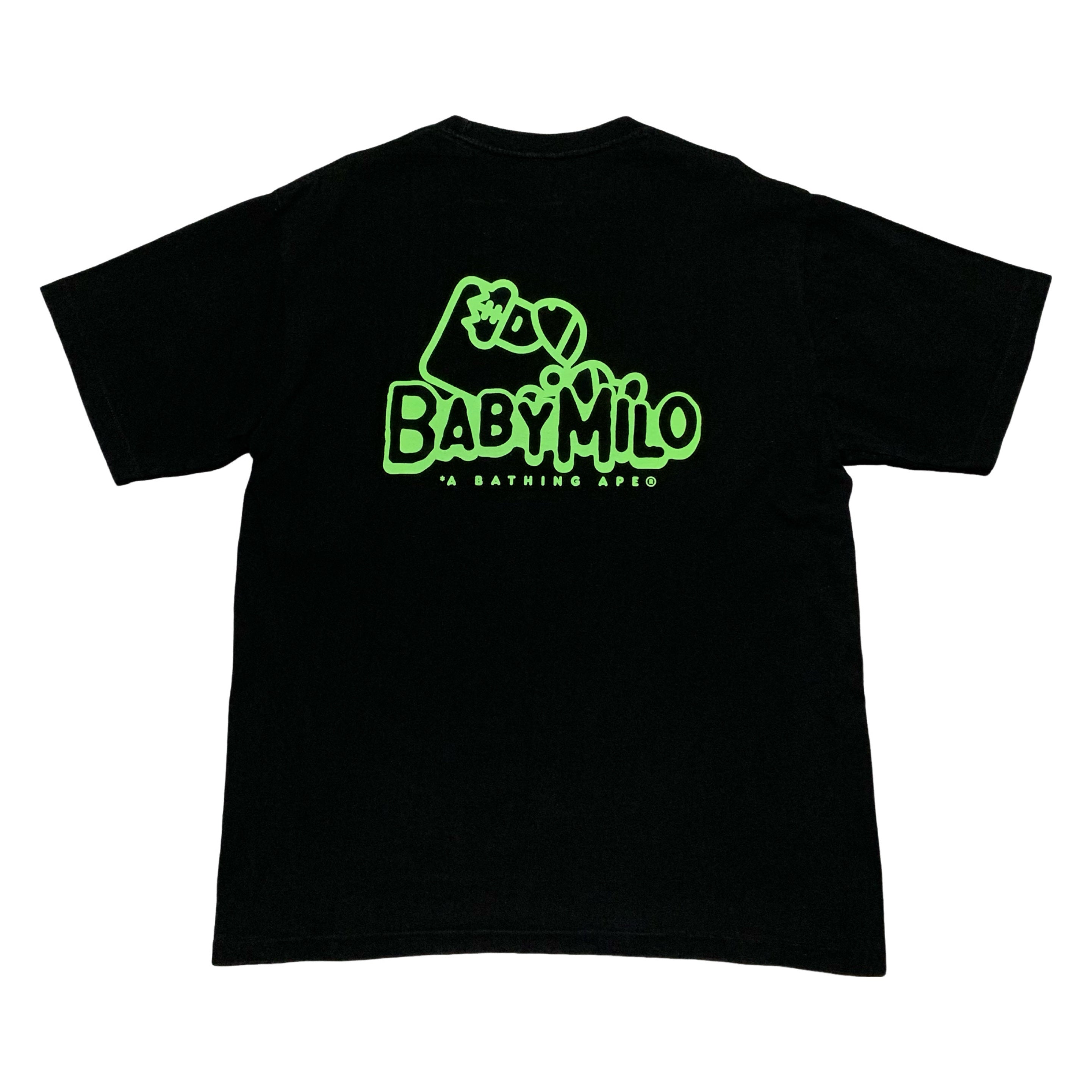 Bape Large Baby Milo Frankenstein Black Tee A Bathing Ape Halloween