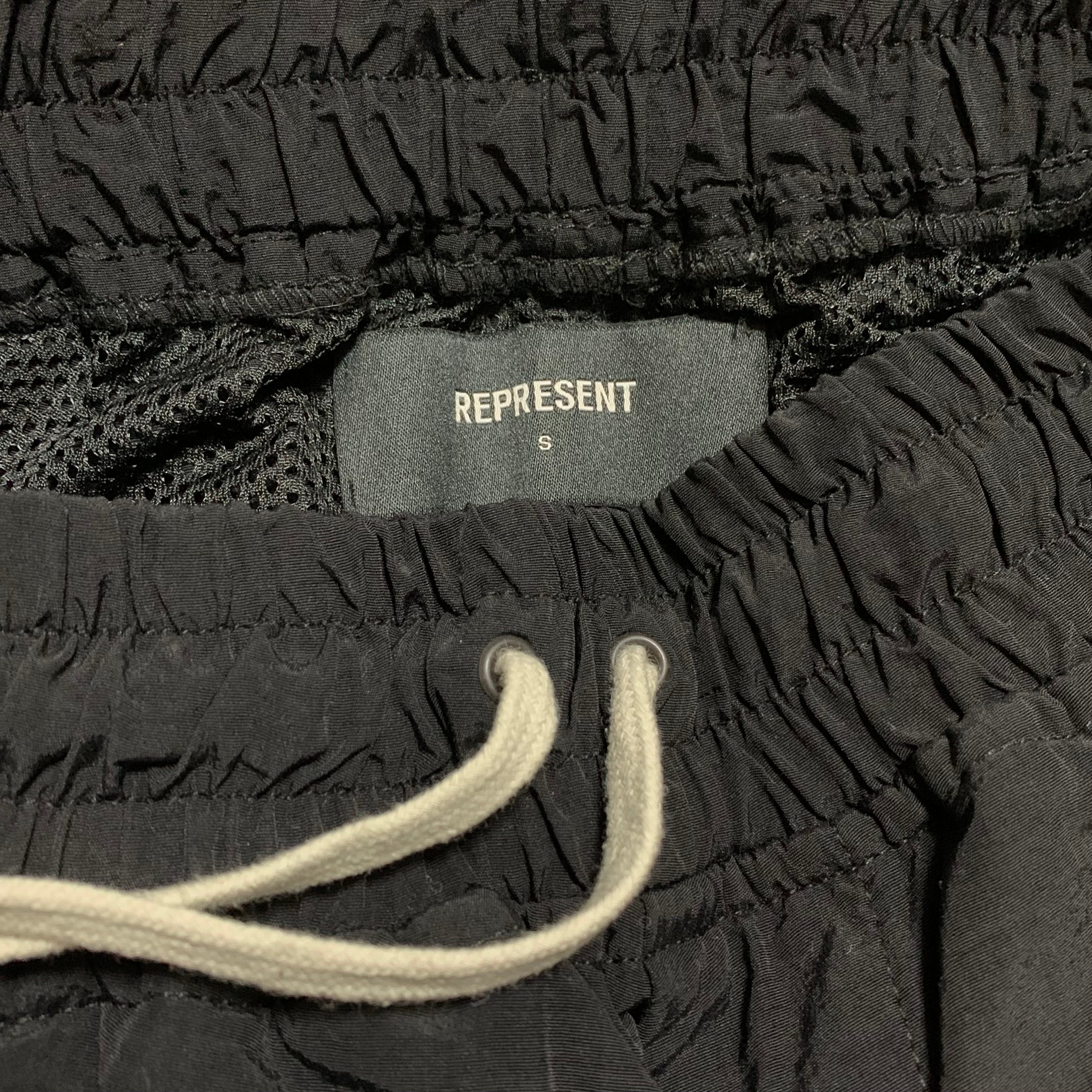 Represent Small Shorts Black Bottoms Signature British Made