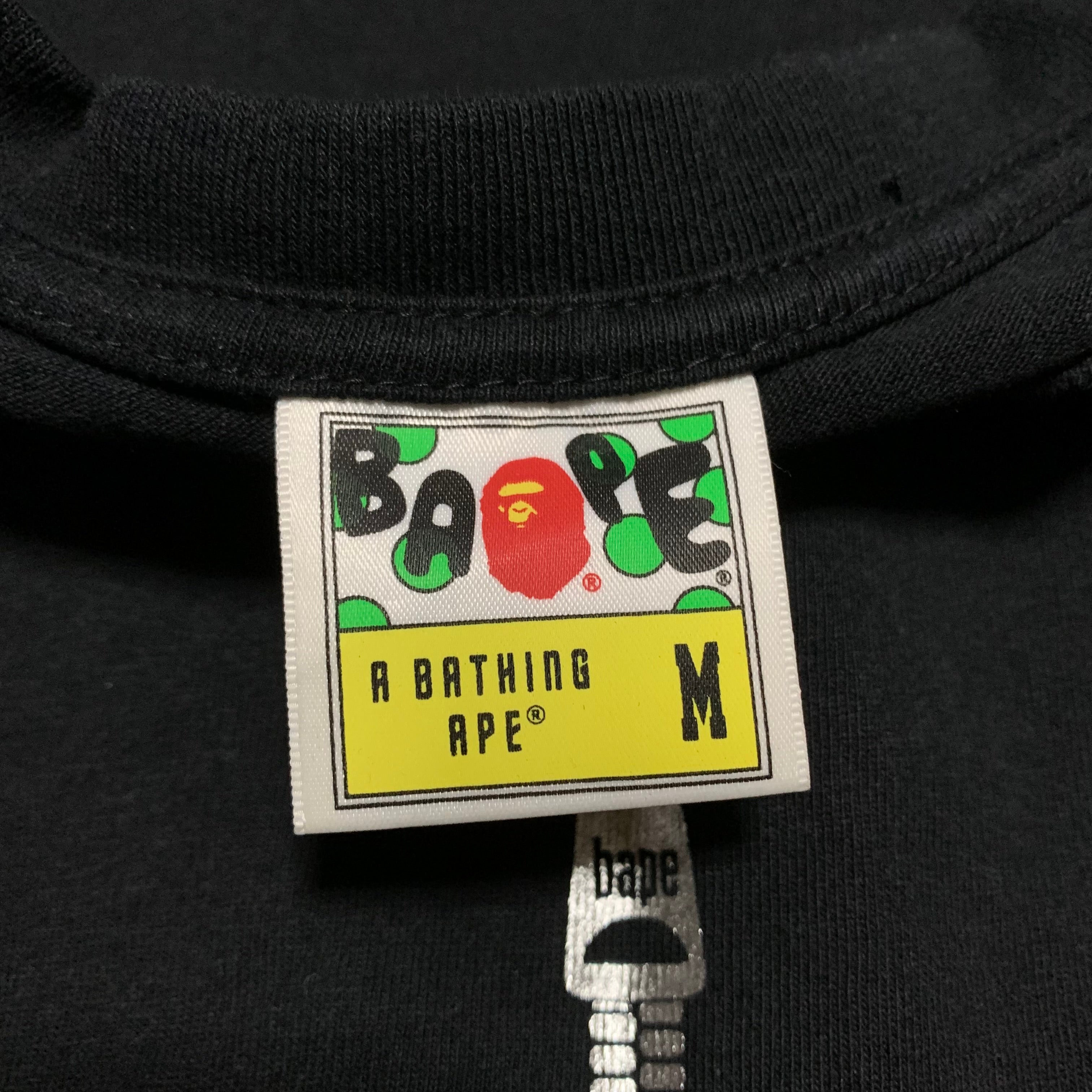 Bape Medium Shark Forest Camo Black Tee A Bathing Ape